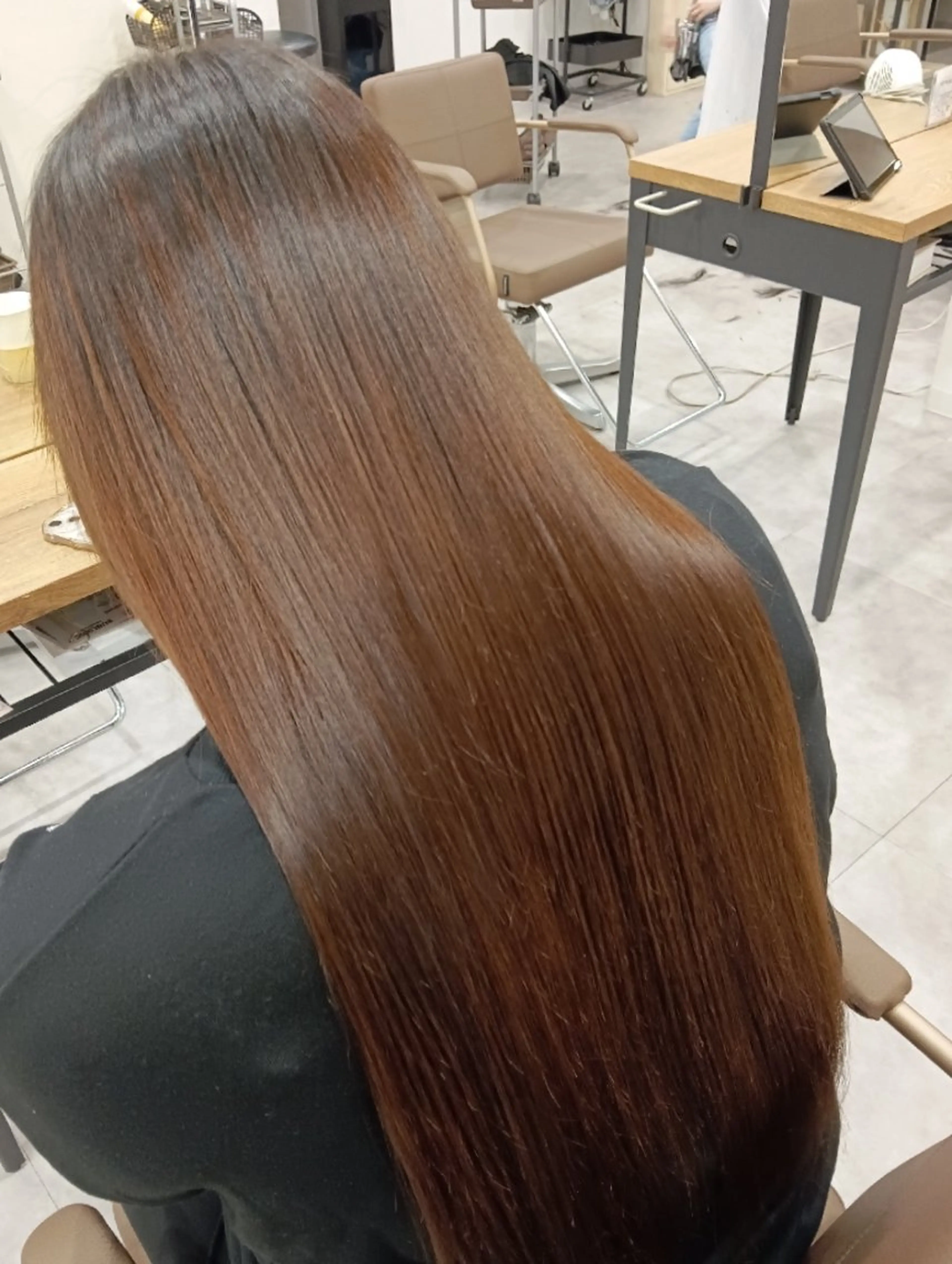 ロング 縮毛矯正 縮毛矯正 kino✟ yuriのヘアスタイル