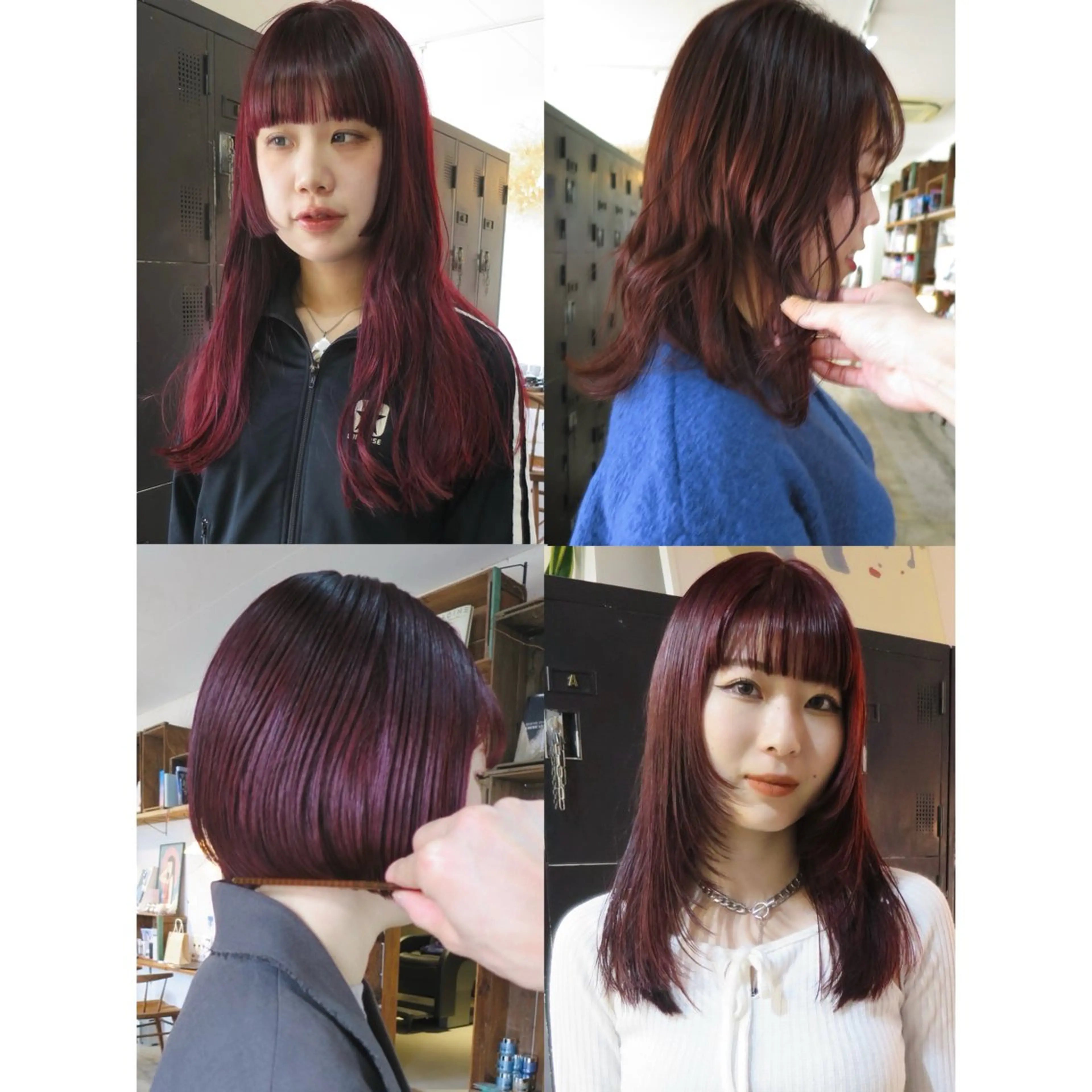 ミディアム カット ヘアカラー トリートメント yuma/ブリーチ なし/透明感/暖色のヘアスタイル