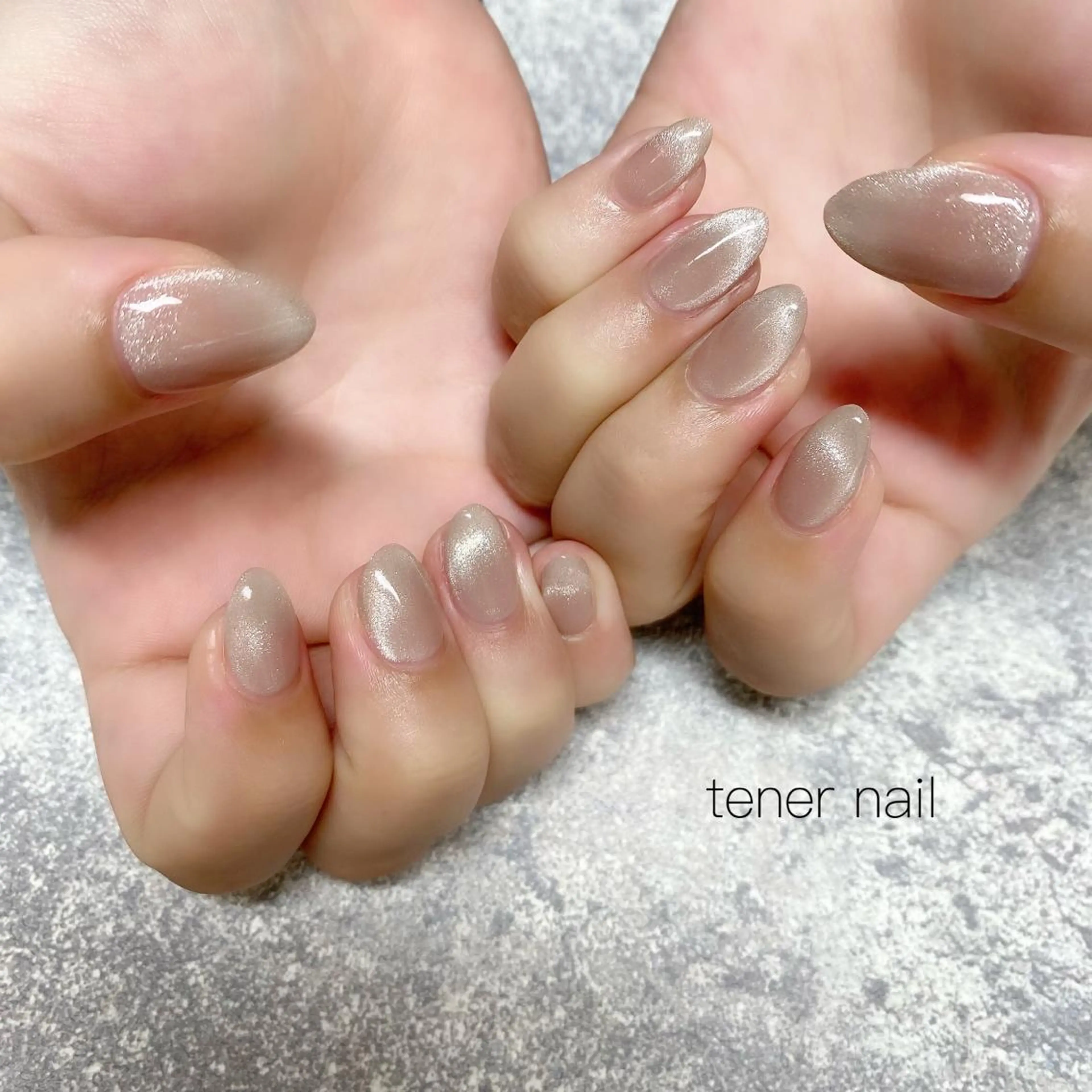 ネイル フレンチネイル マグネットネイル マグネットフレンチ テネルネイル tener nailのネイルデザイン