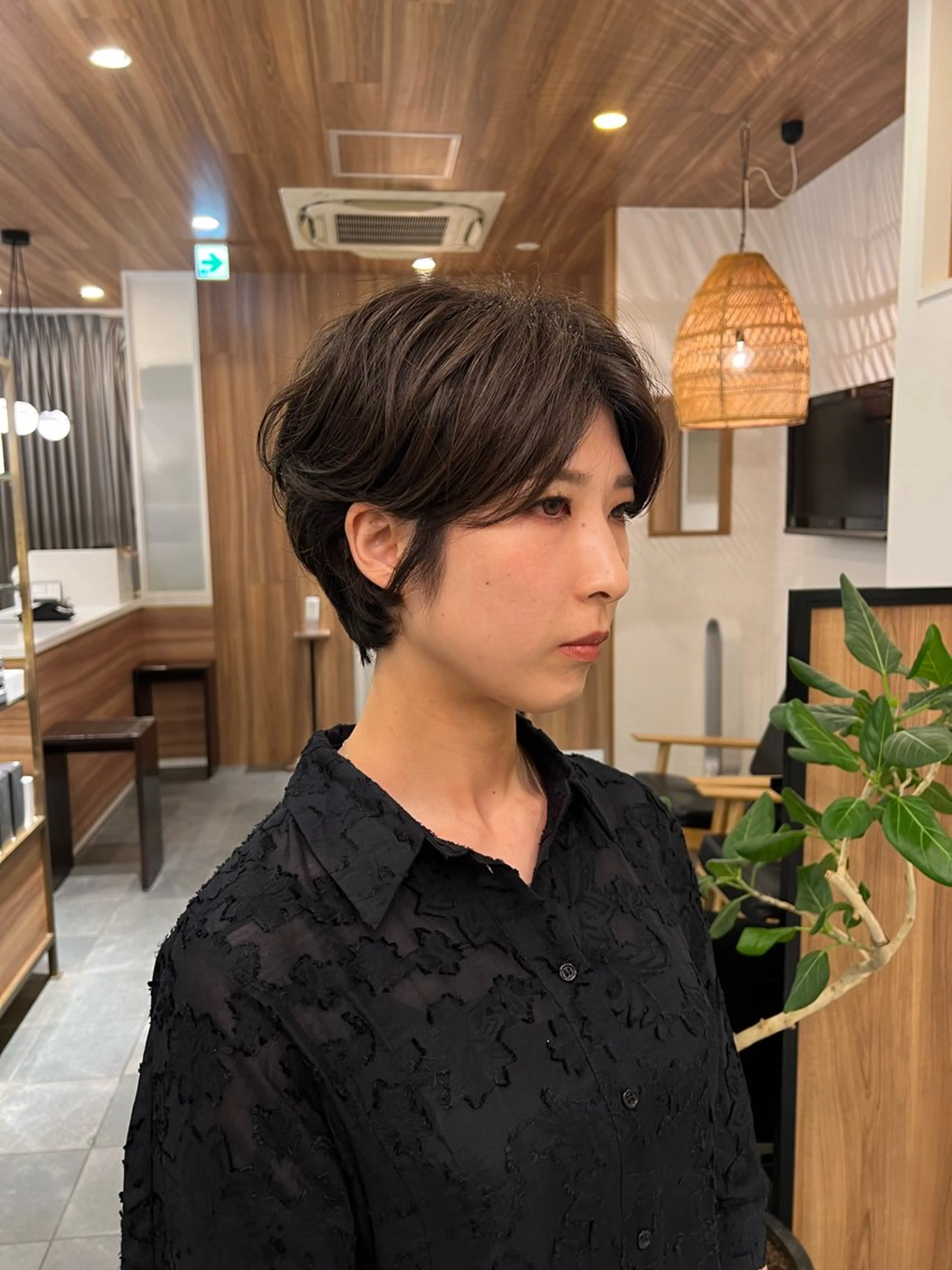 ショート パーマ 岸田 佳祐のヘアスタイル