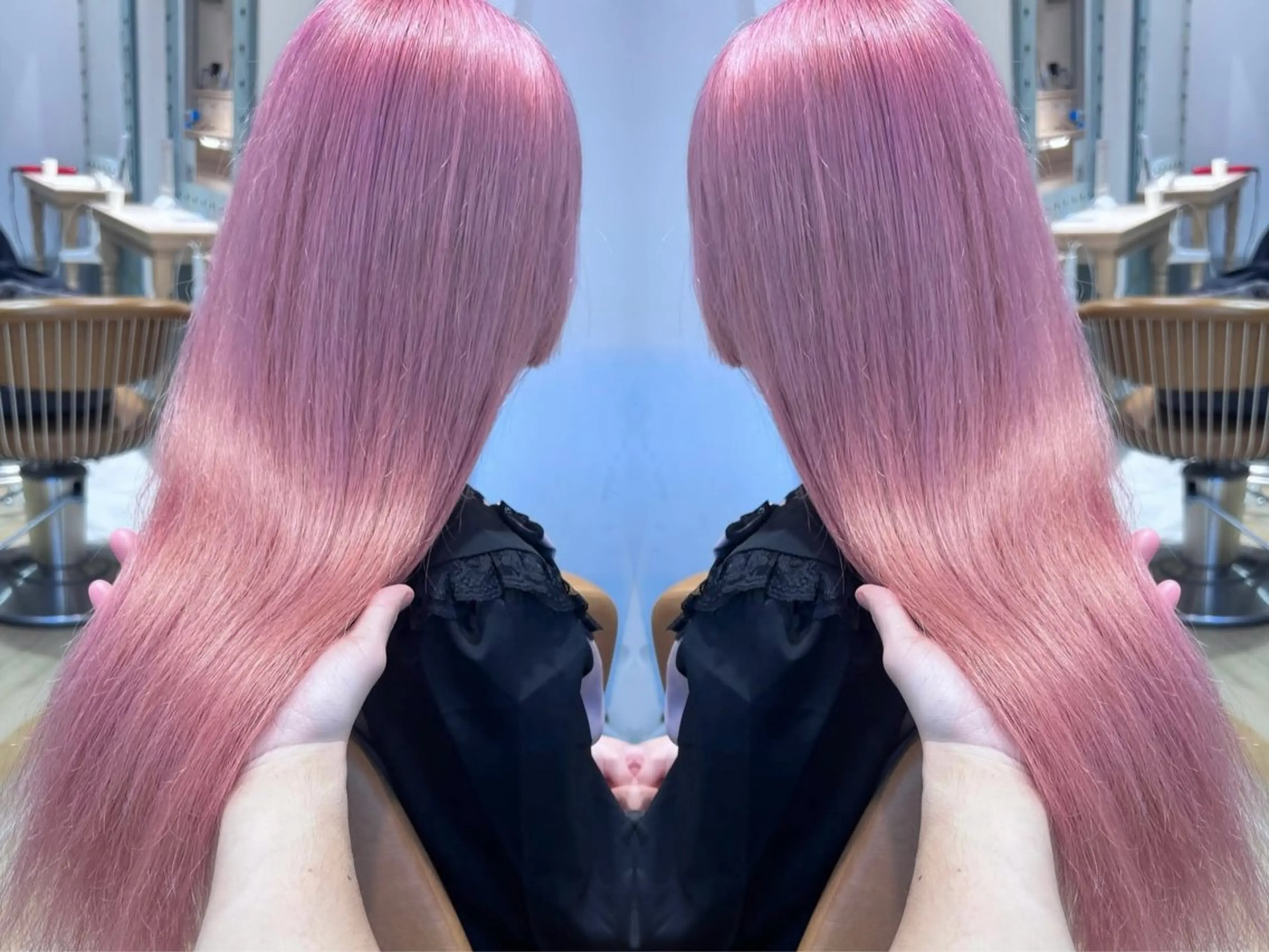 ロング カラー ヘアカラー トリートメント 透明感カラー×ケア ブリーチTakeruのヘアスタイル