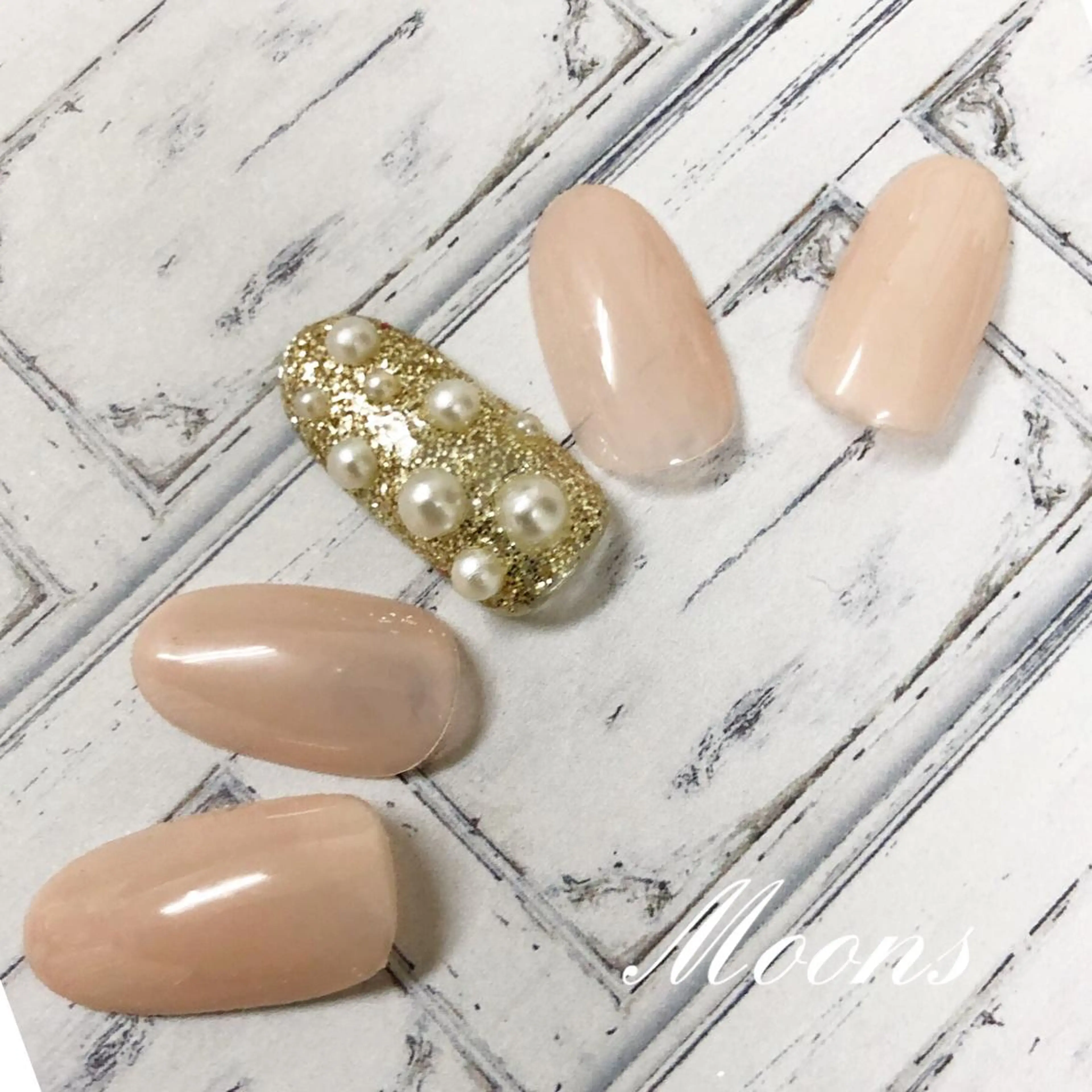 初回限定メニュー⭐️ハンドorフット♪爪潤う弱酸性ジェル導入！シンプルアートコース※オフ付きの写真