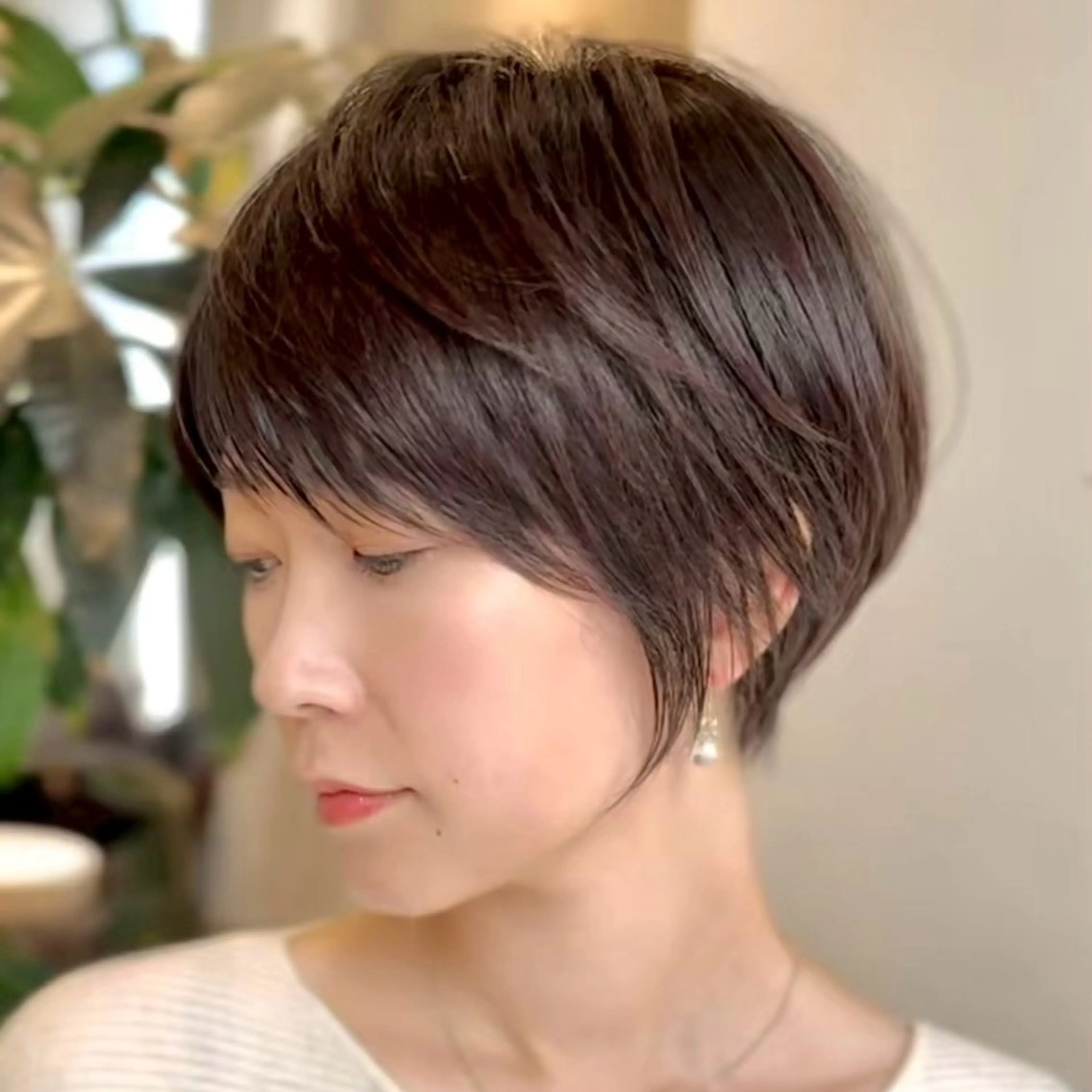 ショート 結べるレイヤーカット /カラー/あさかのヘアスタイル