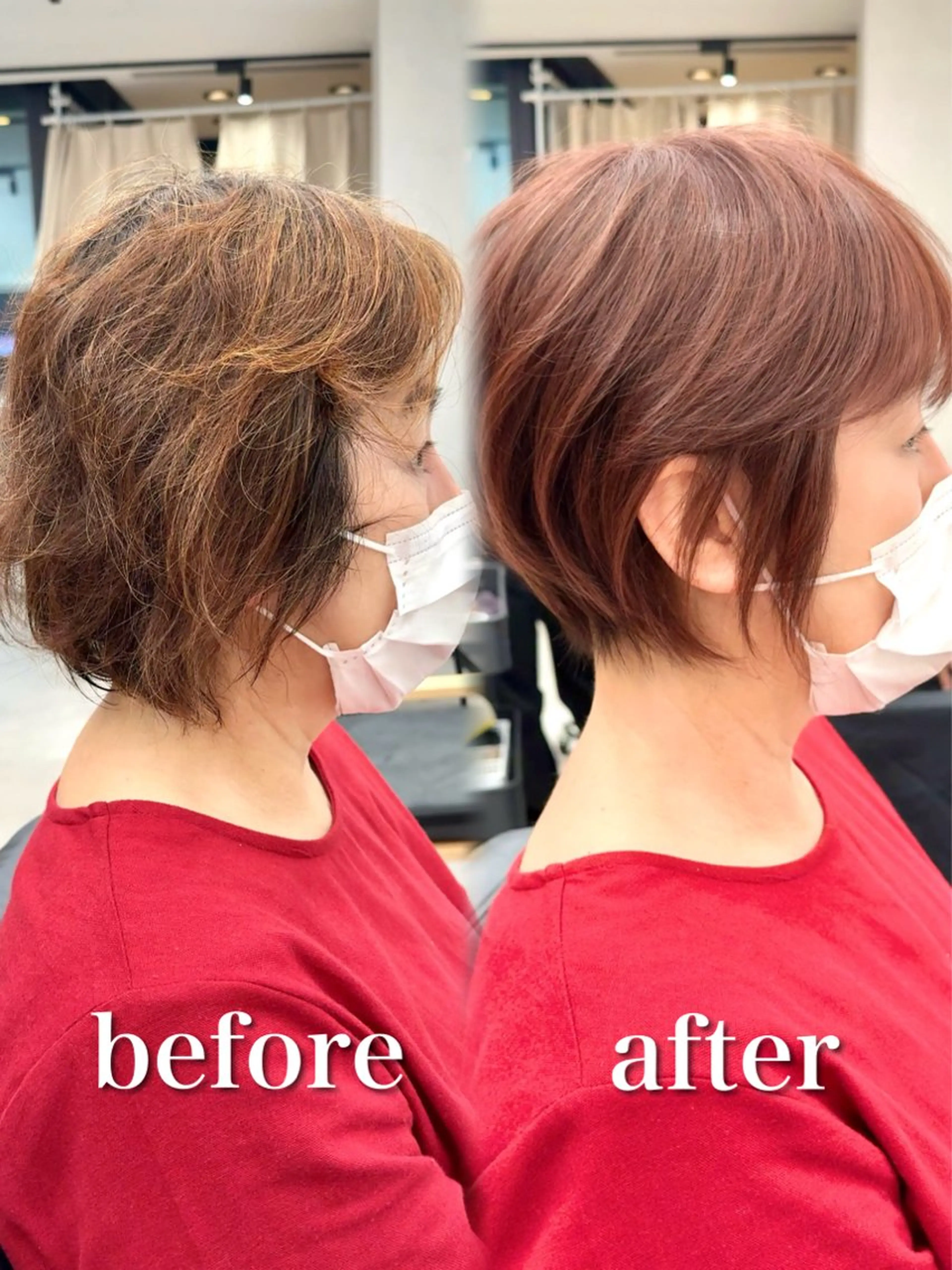 ショート カラー ⭐️ショート/ボブ/ 艶カラー/りょうがのヘアスタイル