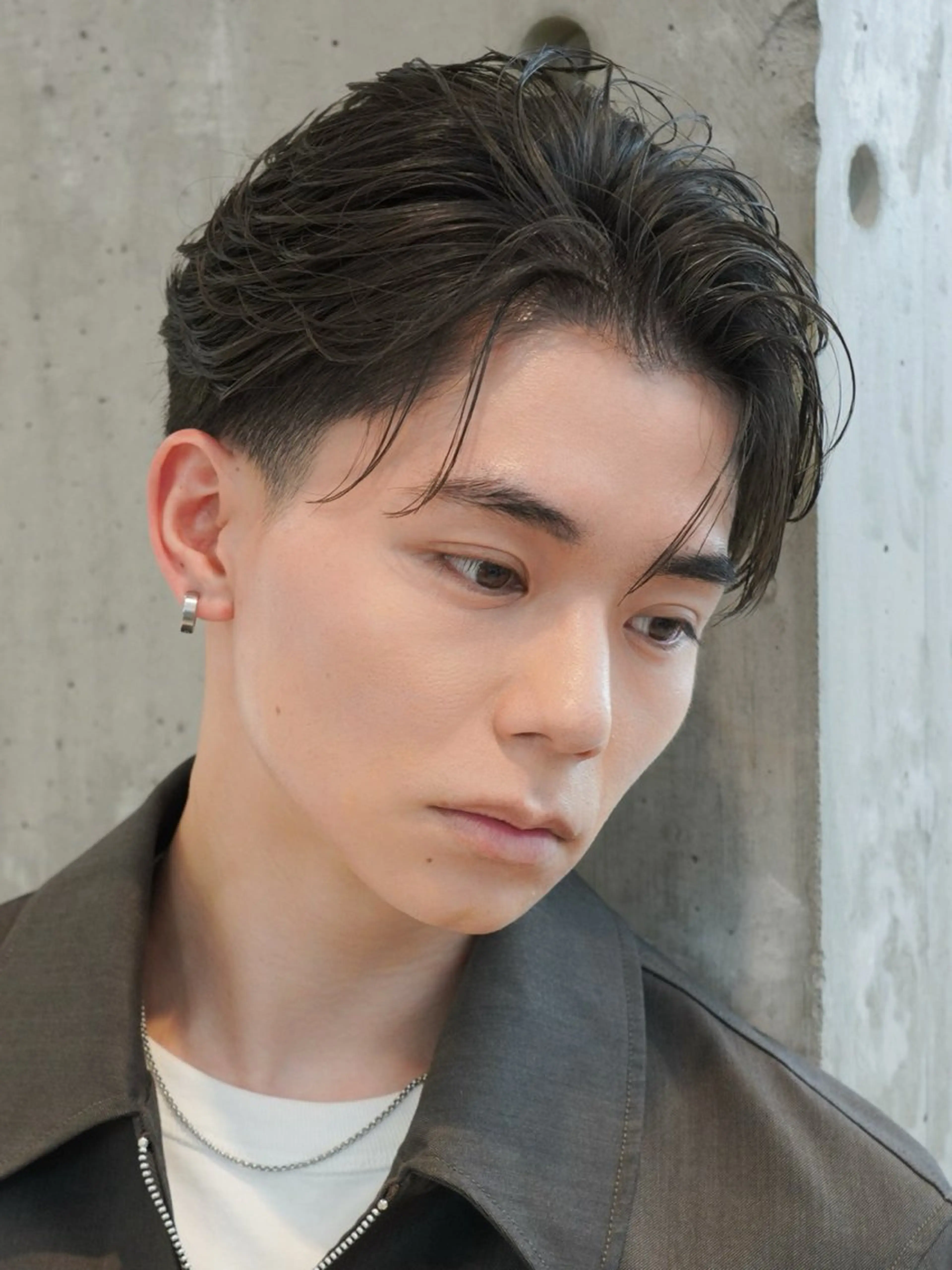 ミディアム パーマ メンズ 原宿/メンズパーマ 悠里のヘアスタイル