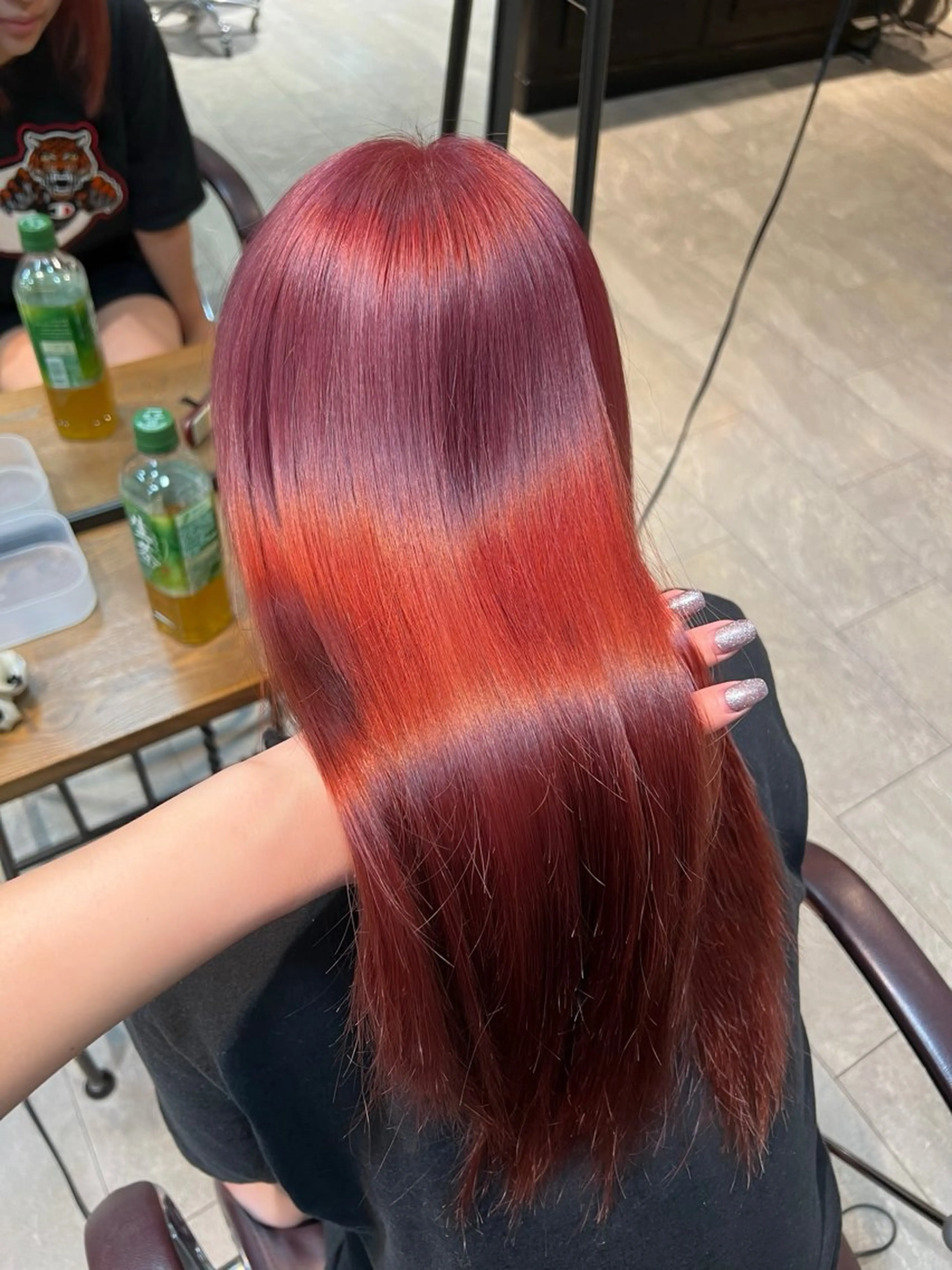 ロング カラー ヘアカラー トリートメント ヘアセット 🎀ハイトーン・艶 カラー HANA🎀のヘアスタイル