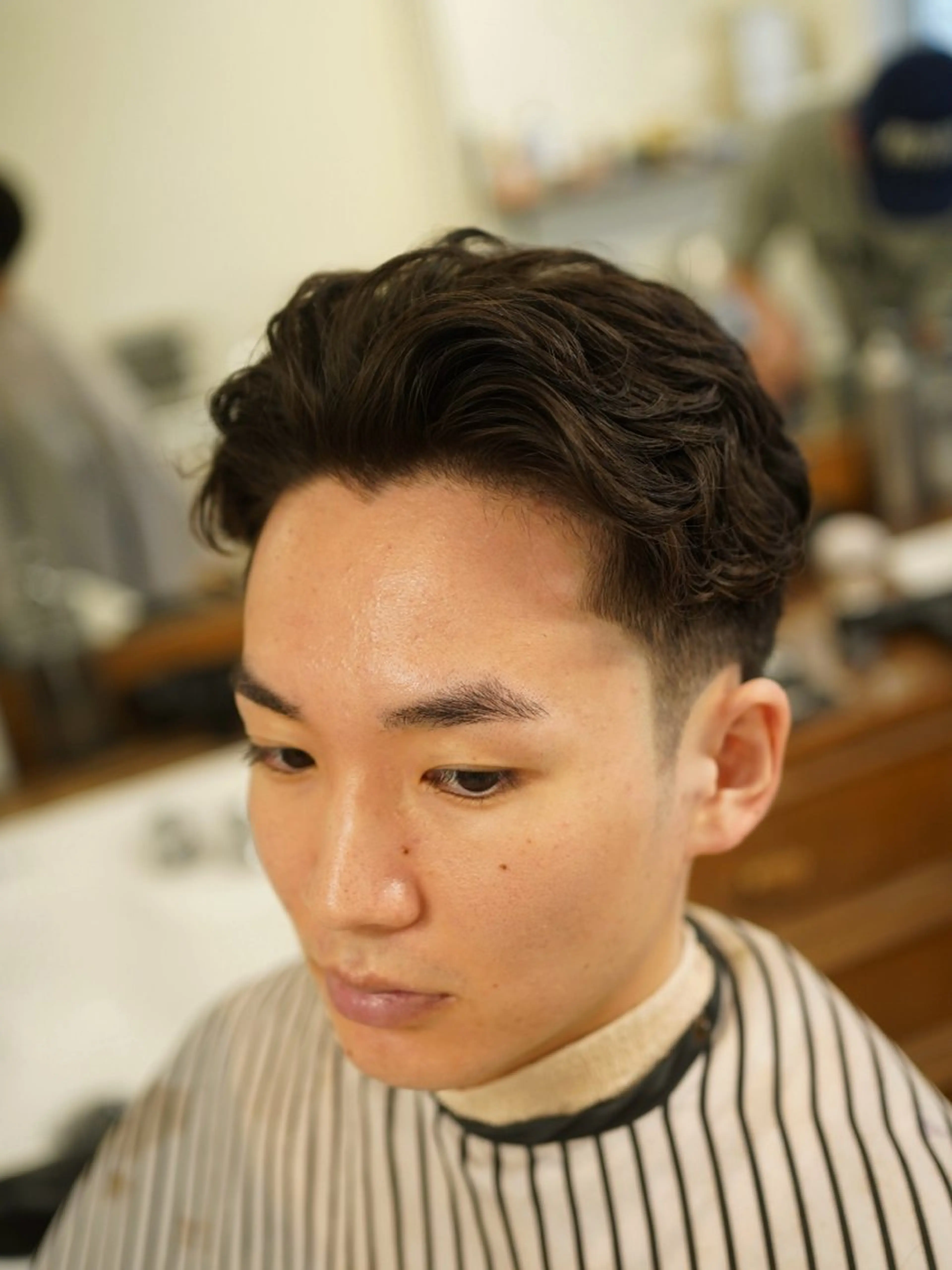 パーマ メンズ フェードカット メンズパーマ カット パーマ 吉祥寺バーバー takumiのヘアスタイル