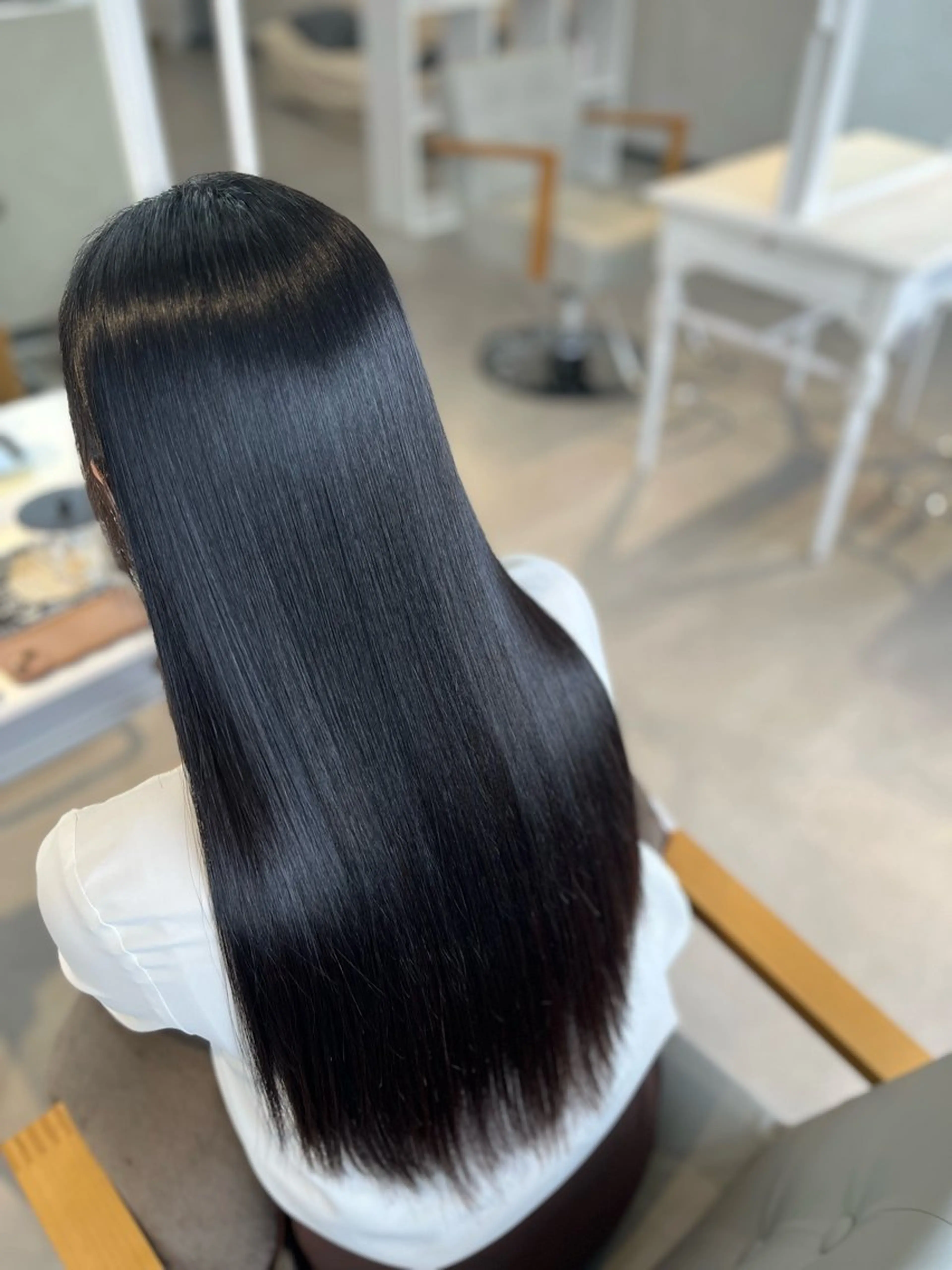 ロング パーマ 髪質改善 縮毛矯正 ストレートパーマ カット 縮毛矯正 トリートメント 横野 孝志のヘアスタイル