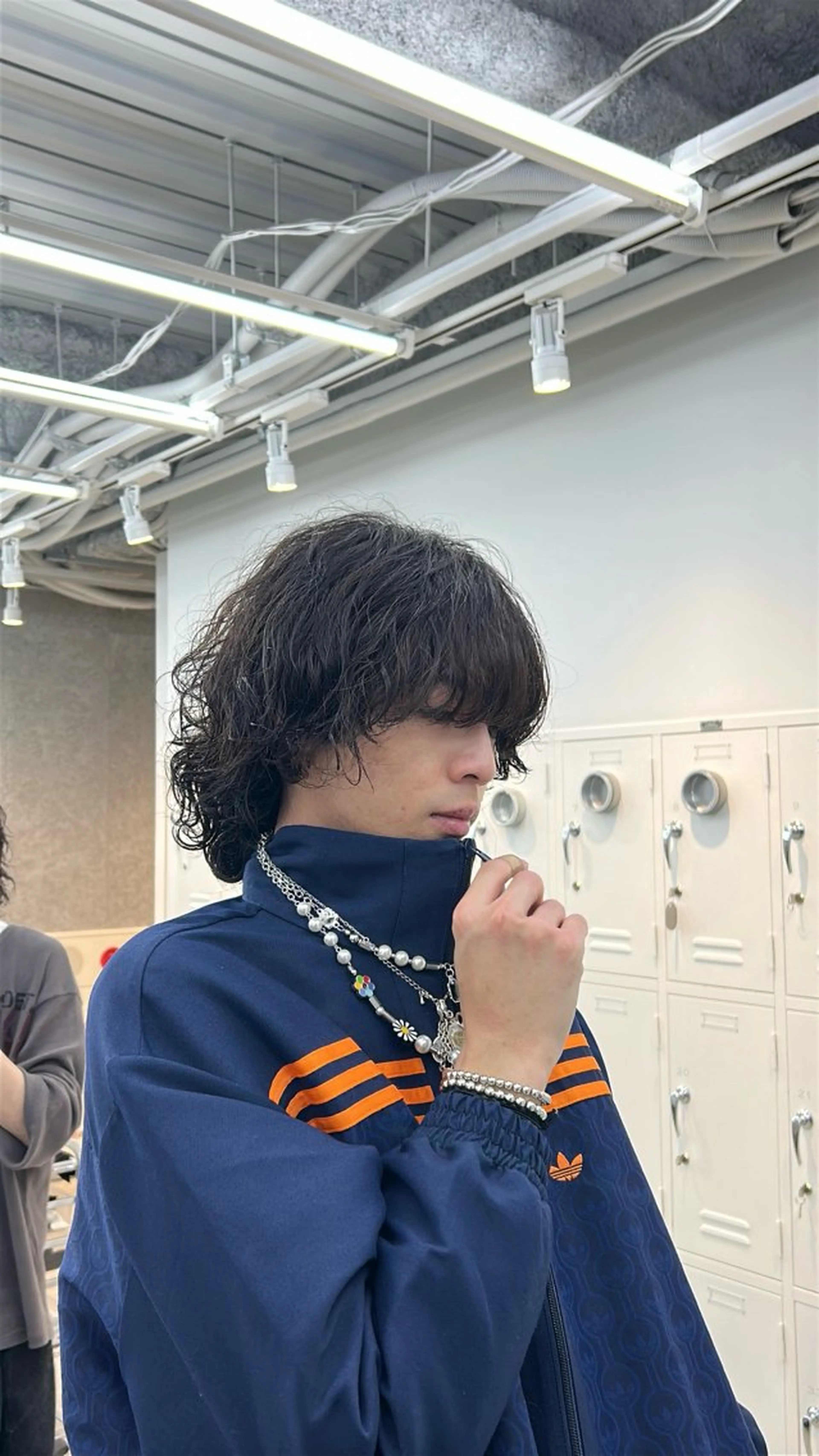 ミディアム パーマ メンズ カット パーマ 湯浅禅也/プードル /波巻きパーマ/栄のヘアスタイル