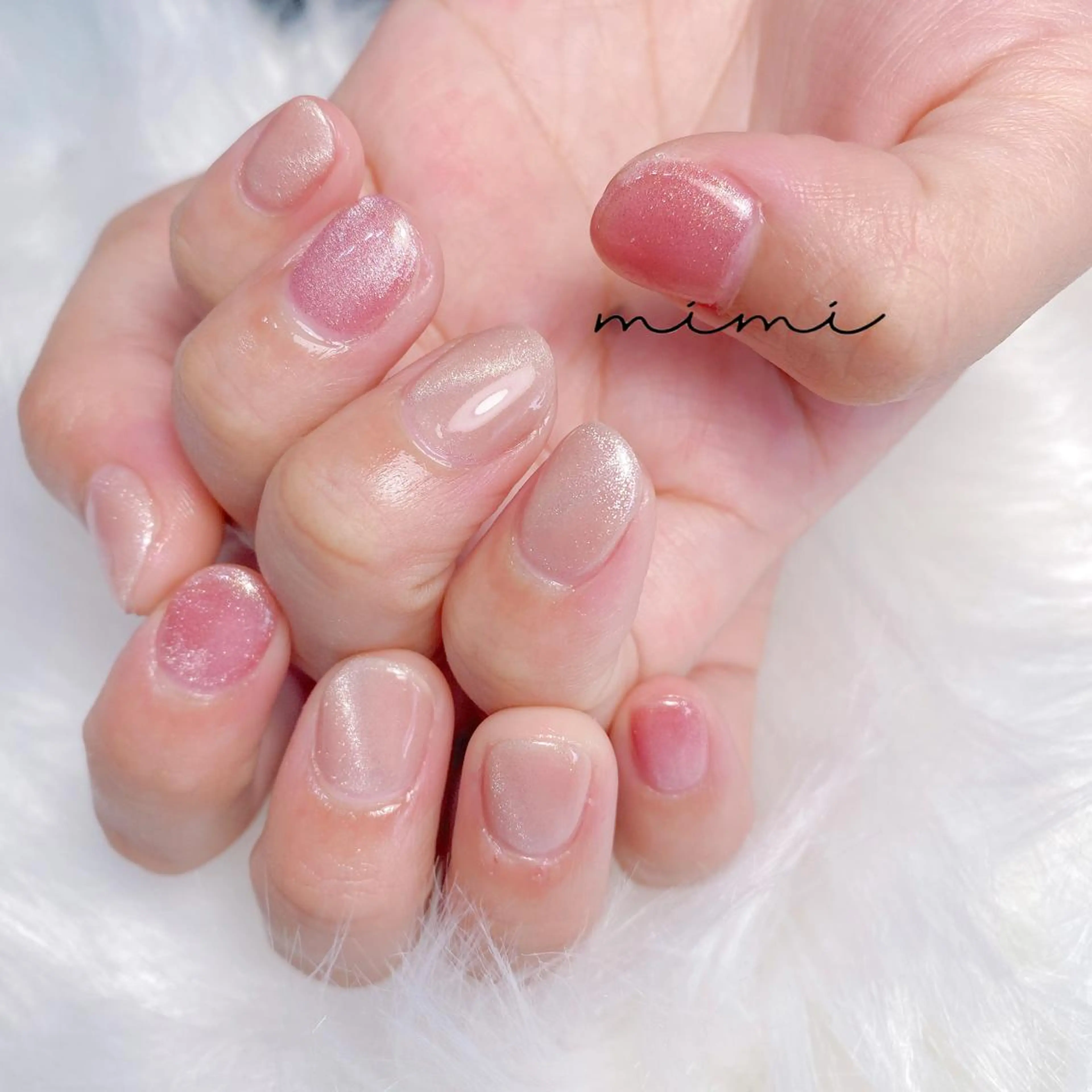 ネイル マグネットネイル ワンカラーネイル ハンドネイル nail salon Soraのネイルデザイン