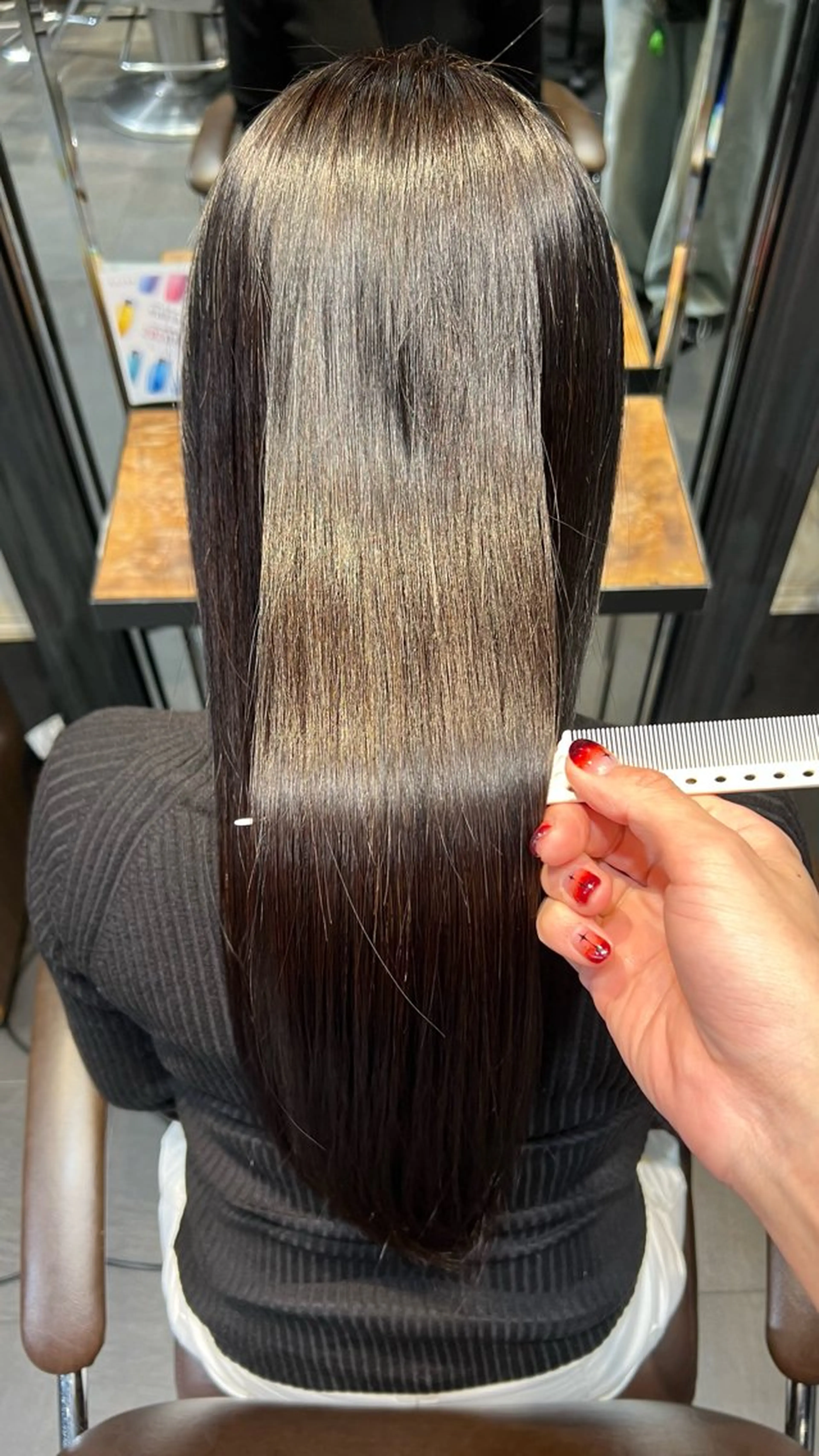 ロング 縮毛矯正 MINX/中澤 海翔/銀座美容師のヘアスタイル