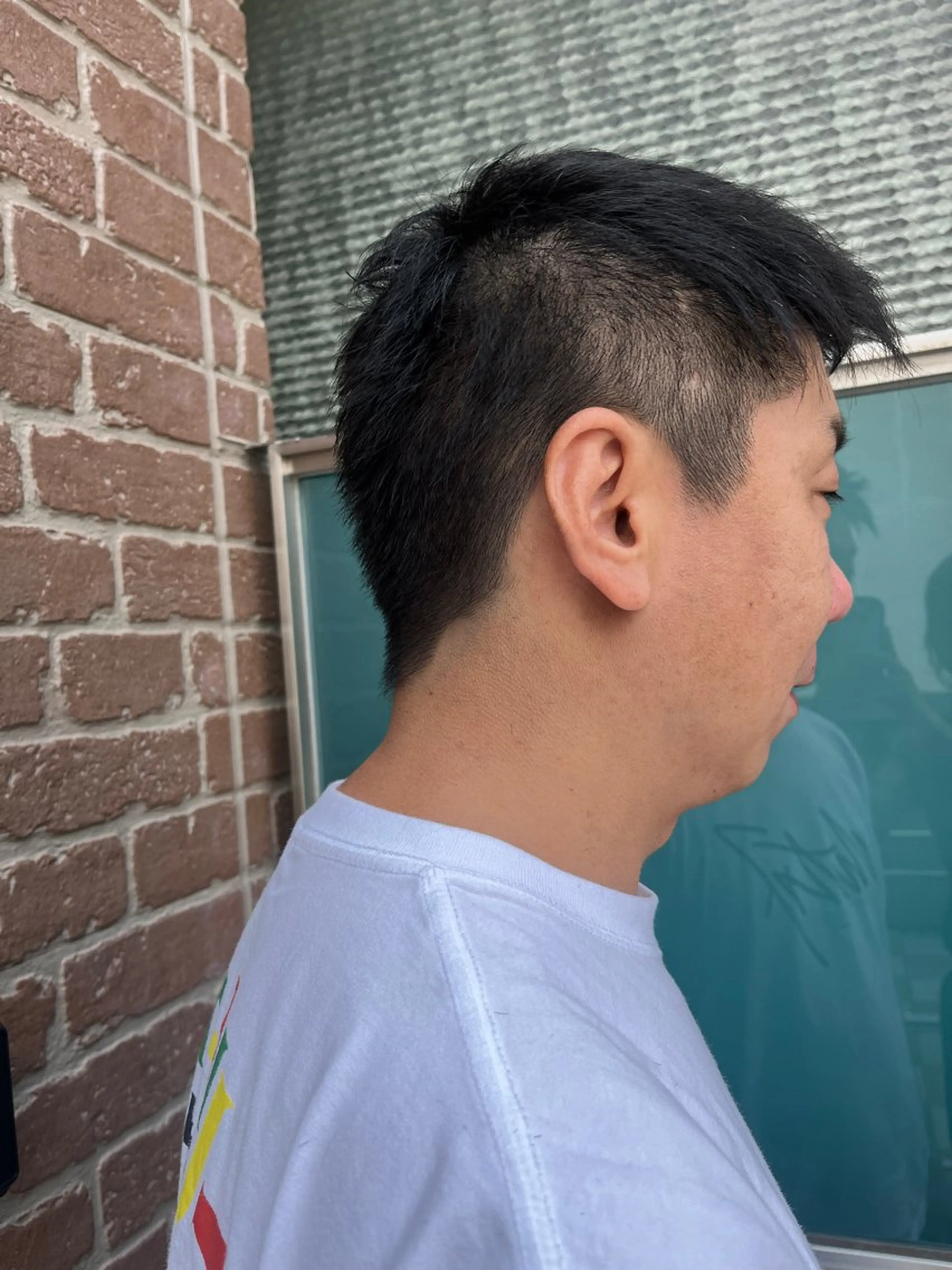 ショート メンズ メンズブリーチ メンズハイライト メンズインナーカラー メンズ韓国風 ボブ カット 久木原 ゆりのヘアスタイル