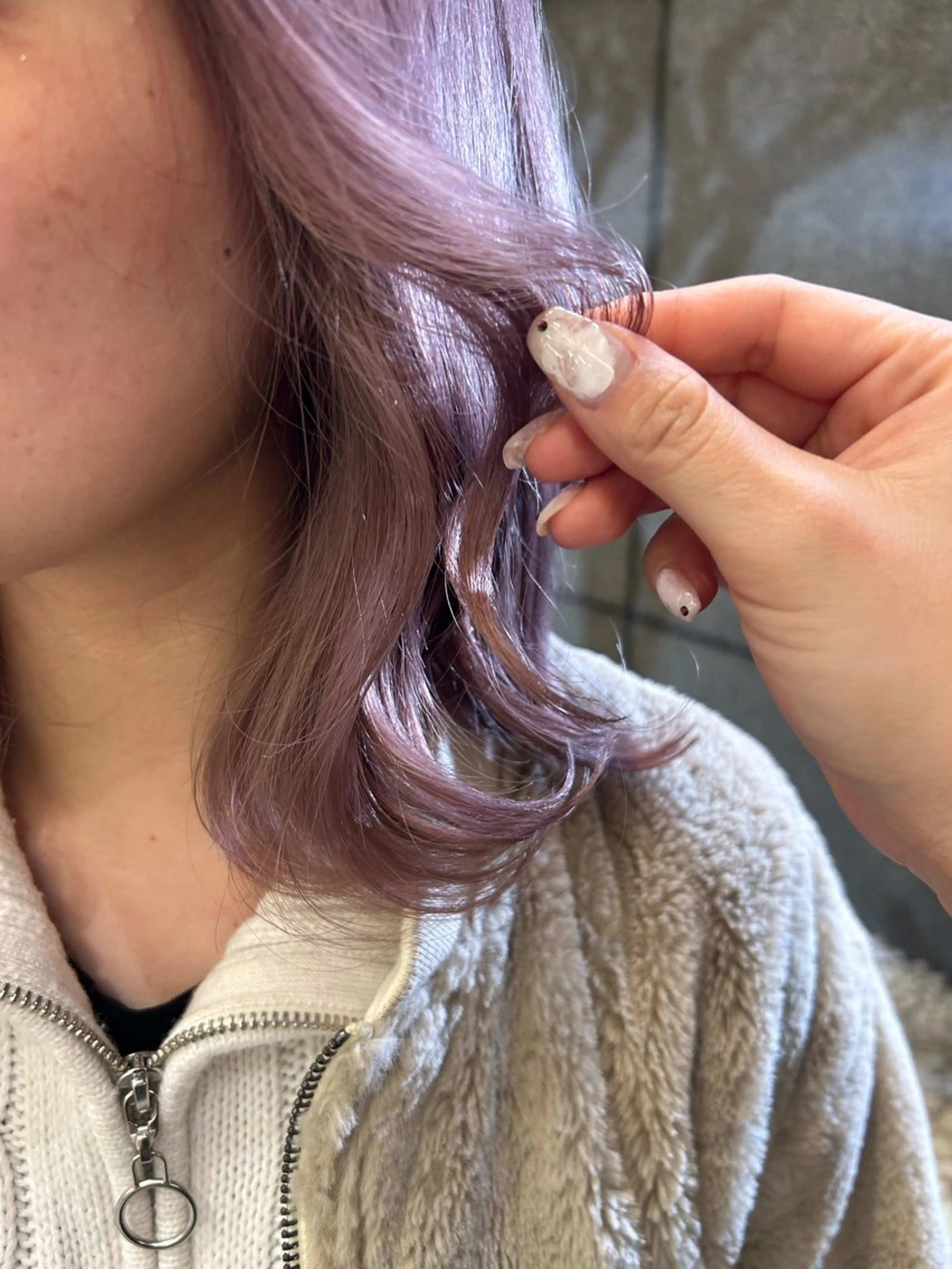 ミディアム カラー ヘアカラー 🇰🇷韓国スタイル /束間まつげ🎀ミキのヘアスタイル