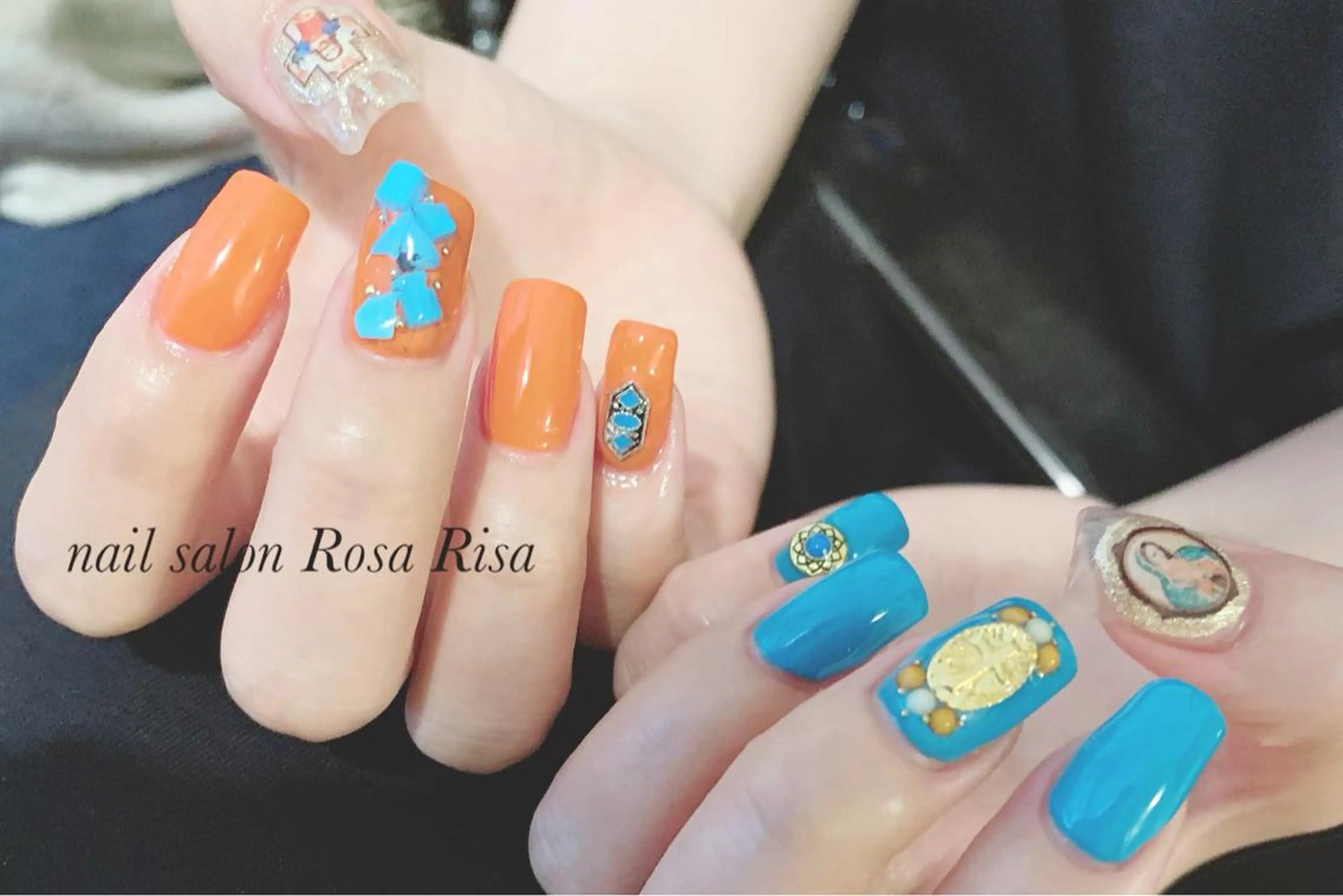 ミディアム ネイル ネイルスタジオ シェイクユアハンズのネイルデザイン