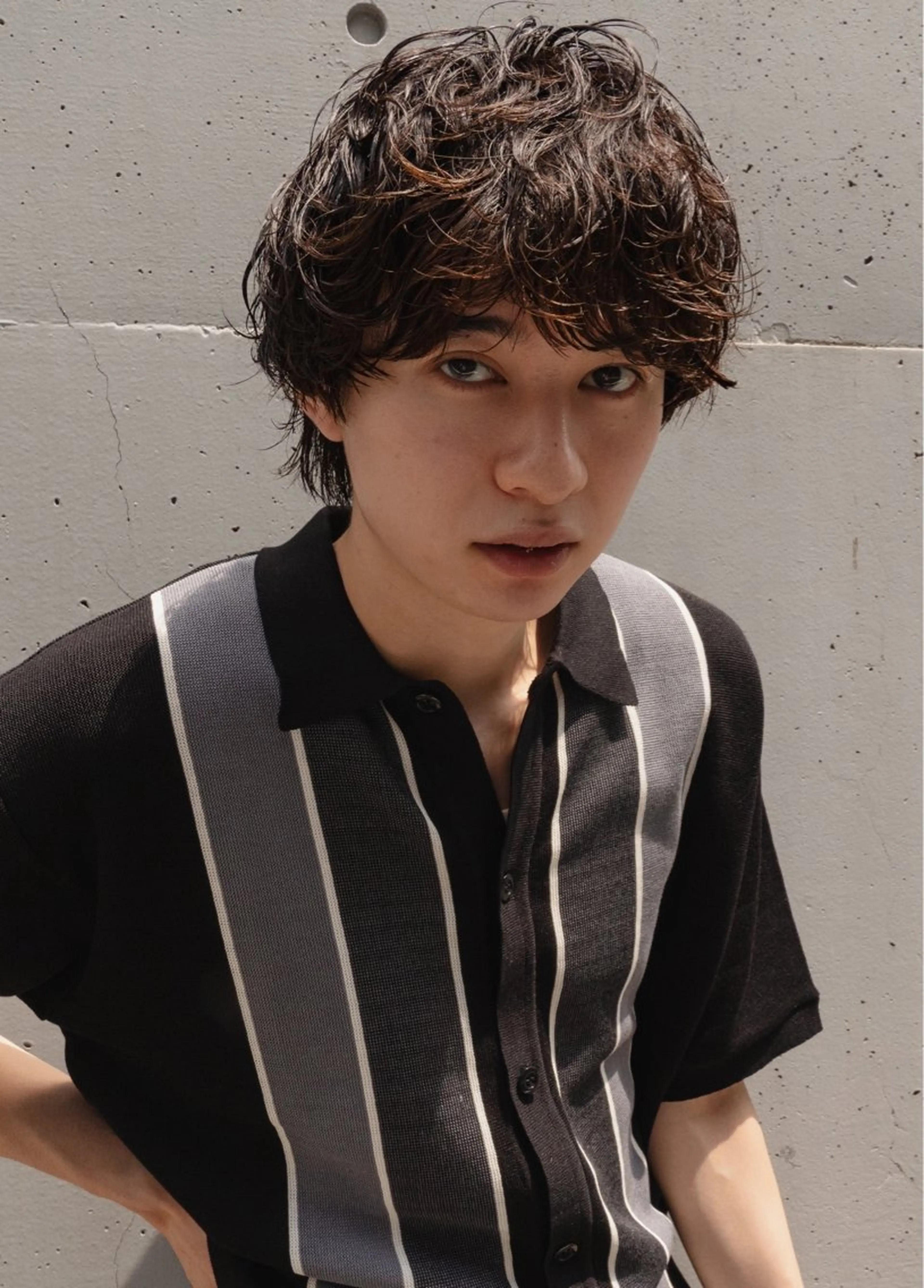 メンズ KAZUKI カット　パーマのヘアスタイル