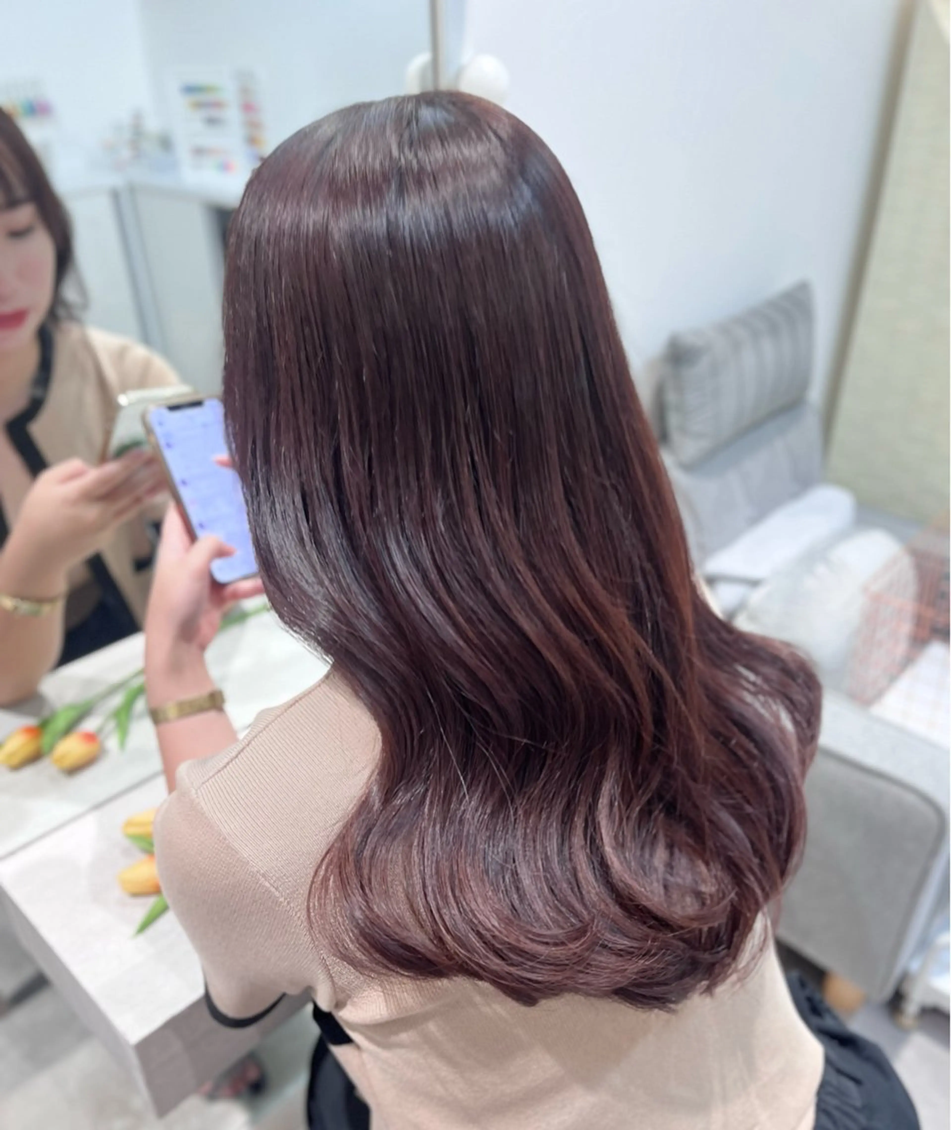 ロング レイヤーカット 八尾 幸那のヘアスタイル