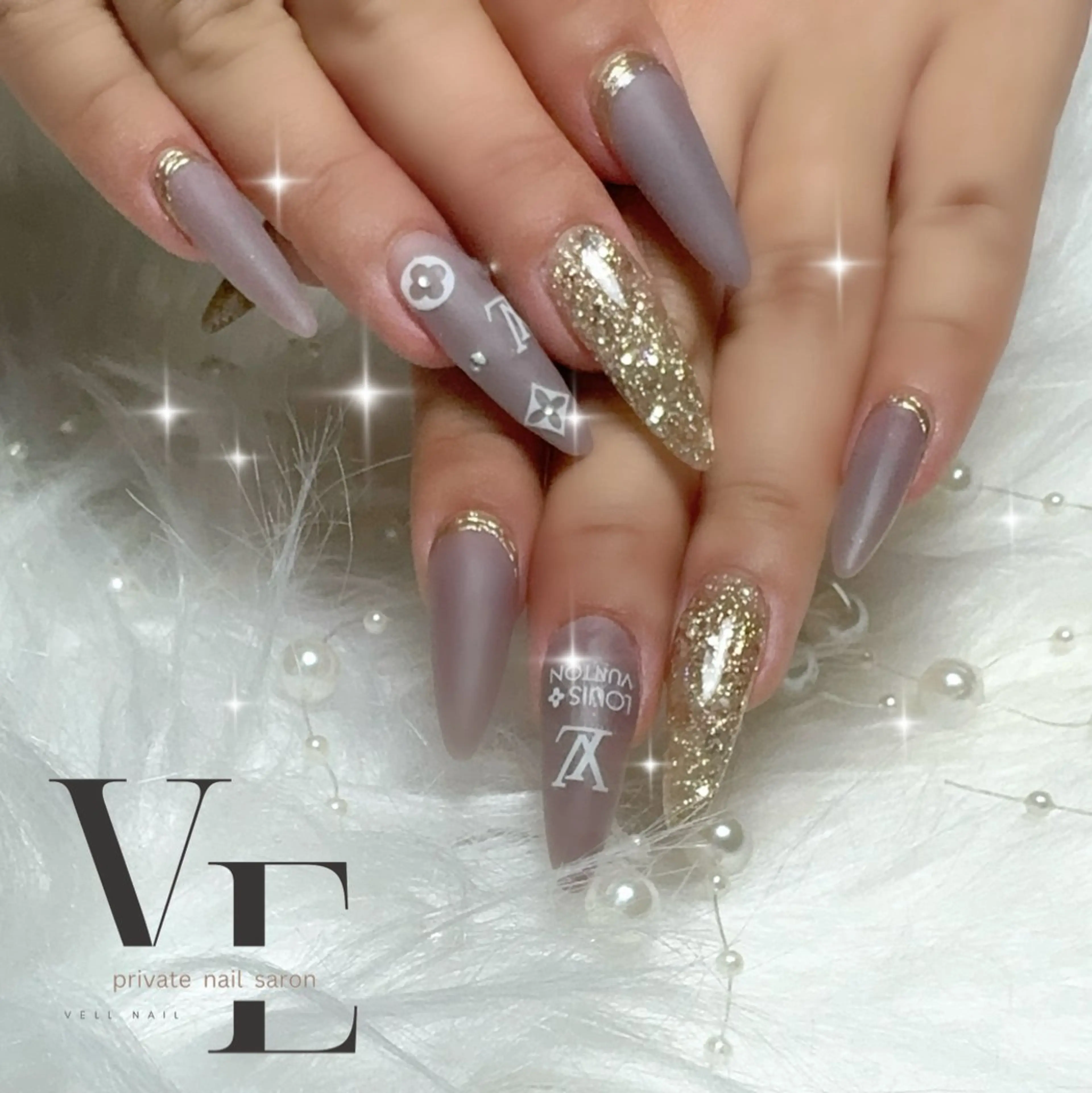 ネイル マットネイル ハンドネイル ﾈｲﾙｻﾛﾝ Vellのネイルデザイン