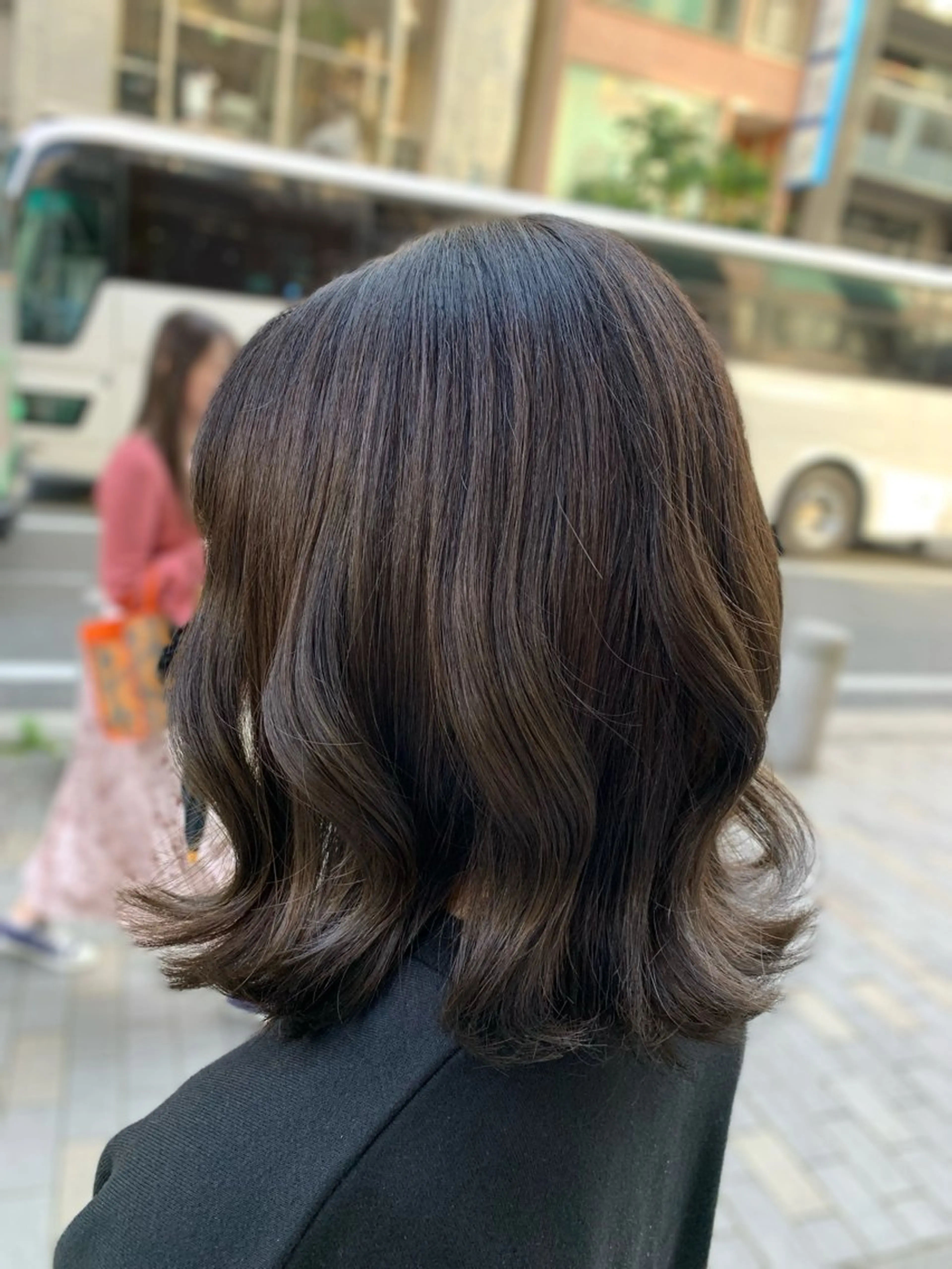 セミロング 福永 ちひろのヘアスタイル