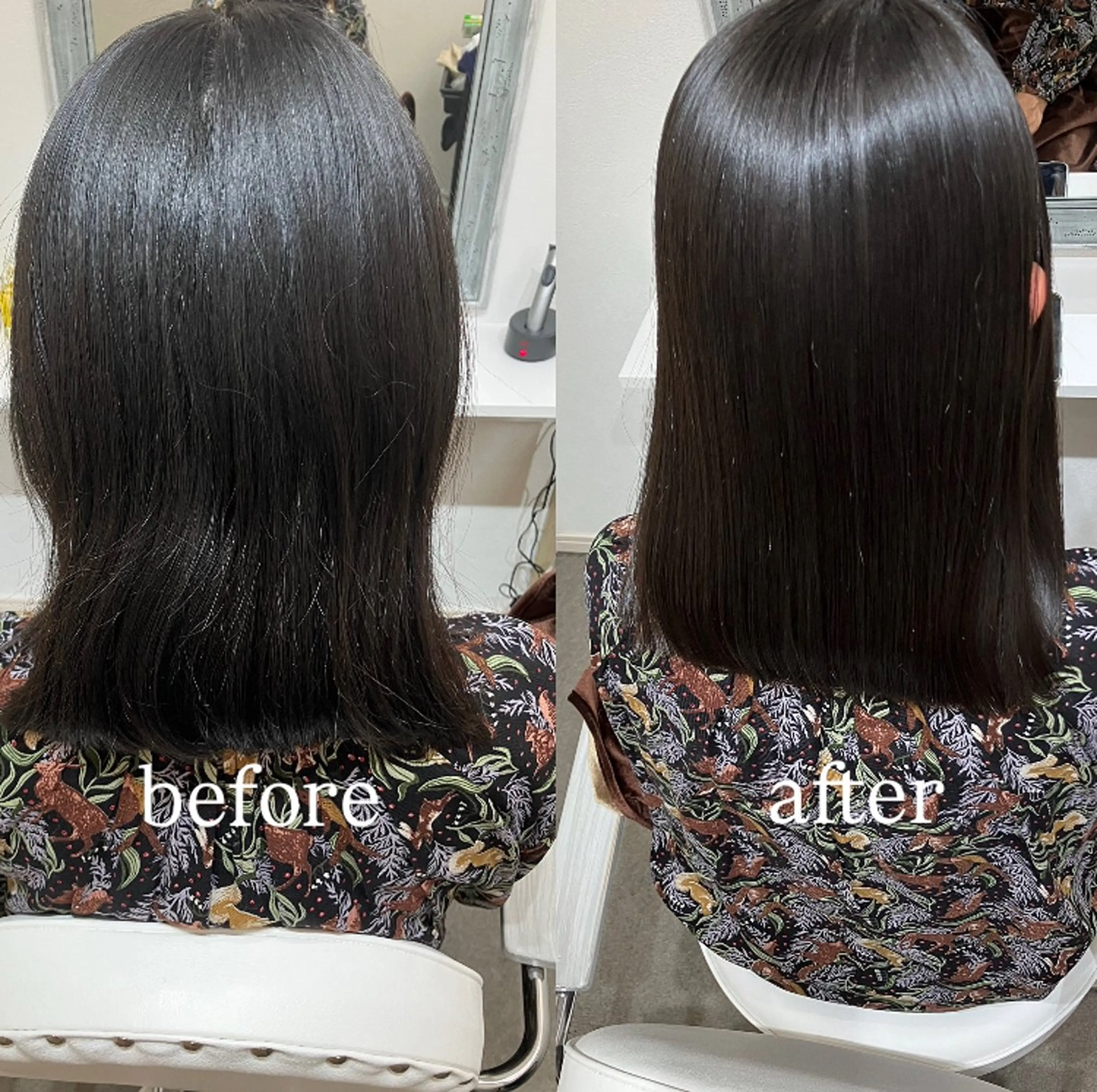 ミディアム 縮毛矯正 髪質改善 moriのヘアスタイル