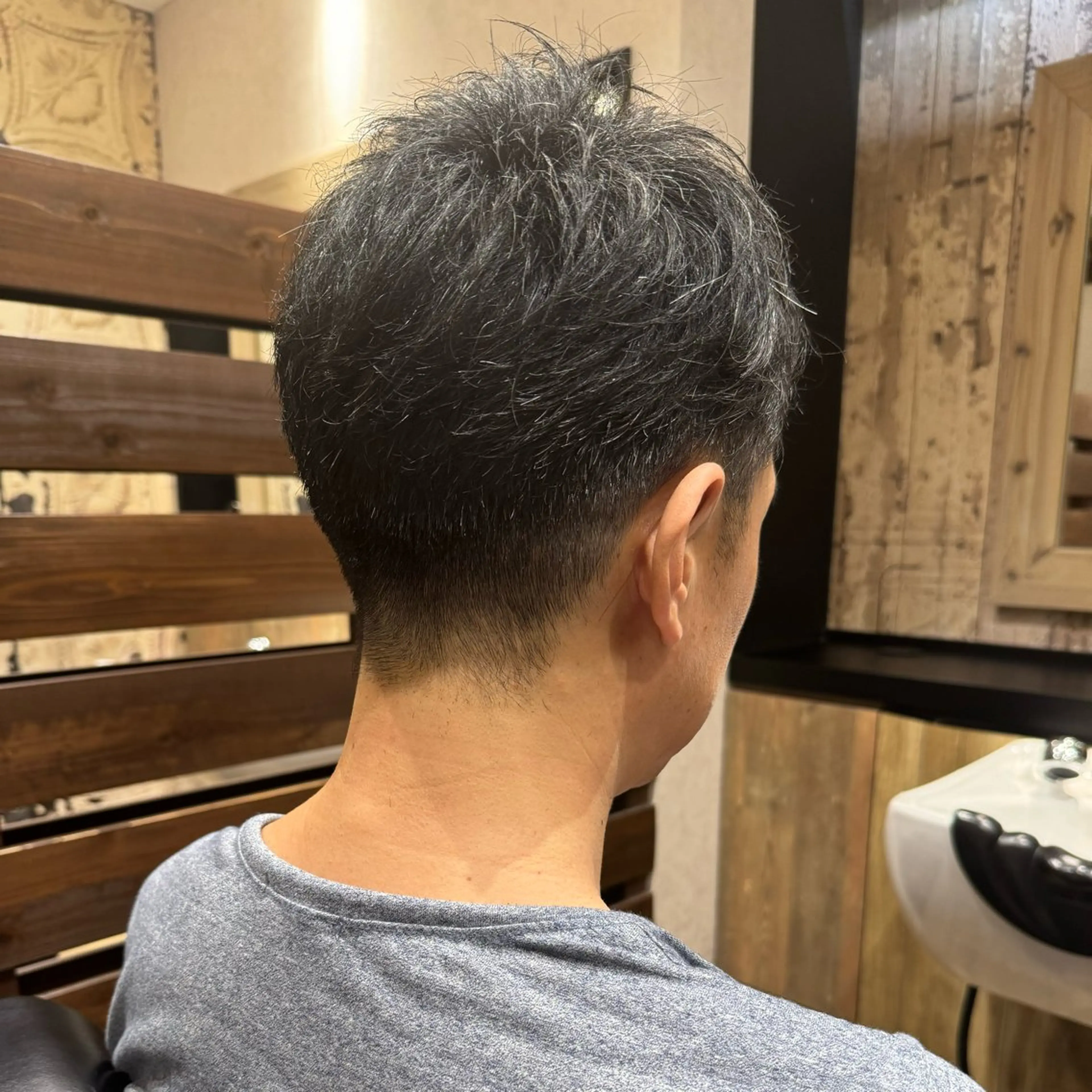ミディアム メンズ ツーブロック 💈Hisa ／ 理容師💈のヘアスタイル