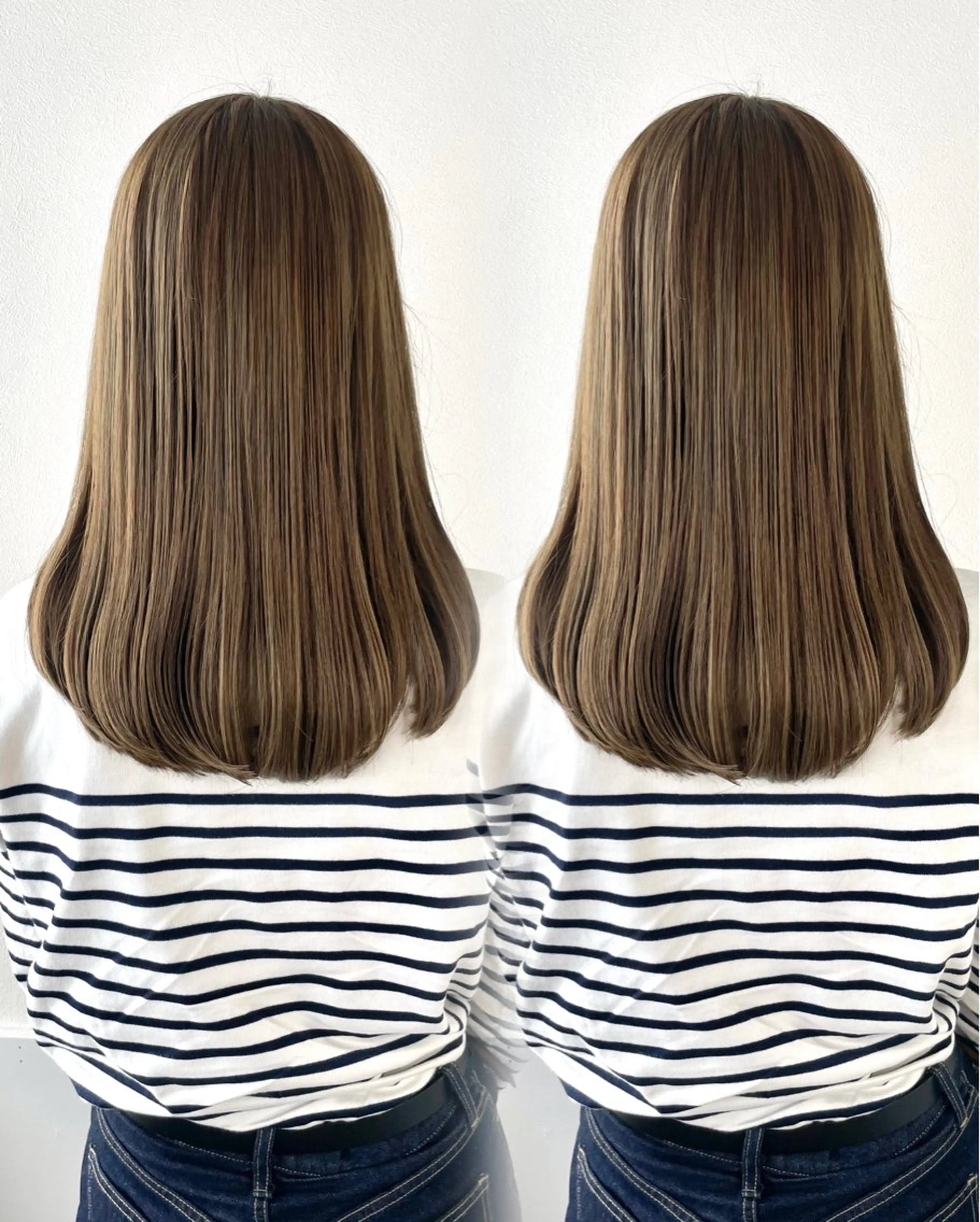 セミロング カラー カット トリートメント 小顔カット/透明感 カラー/美髪矯正🫧のヘアスタイル