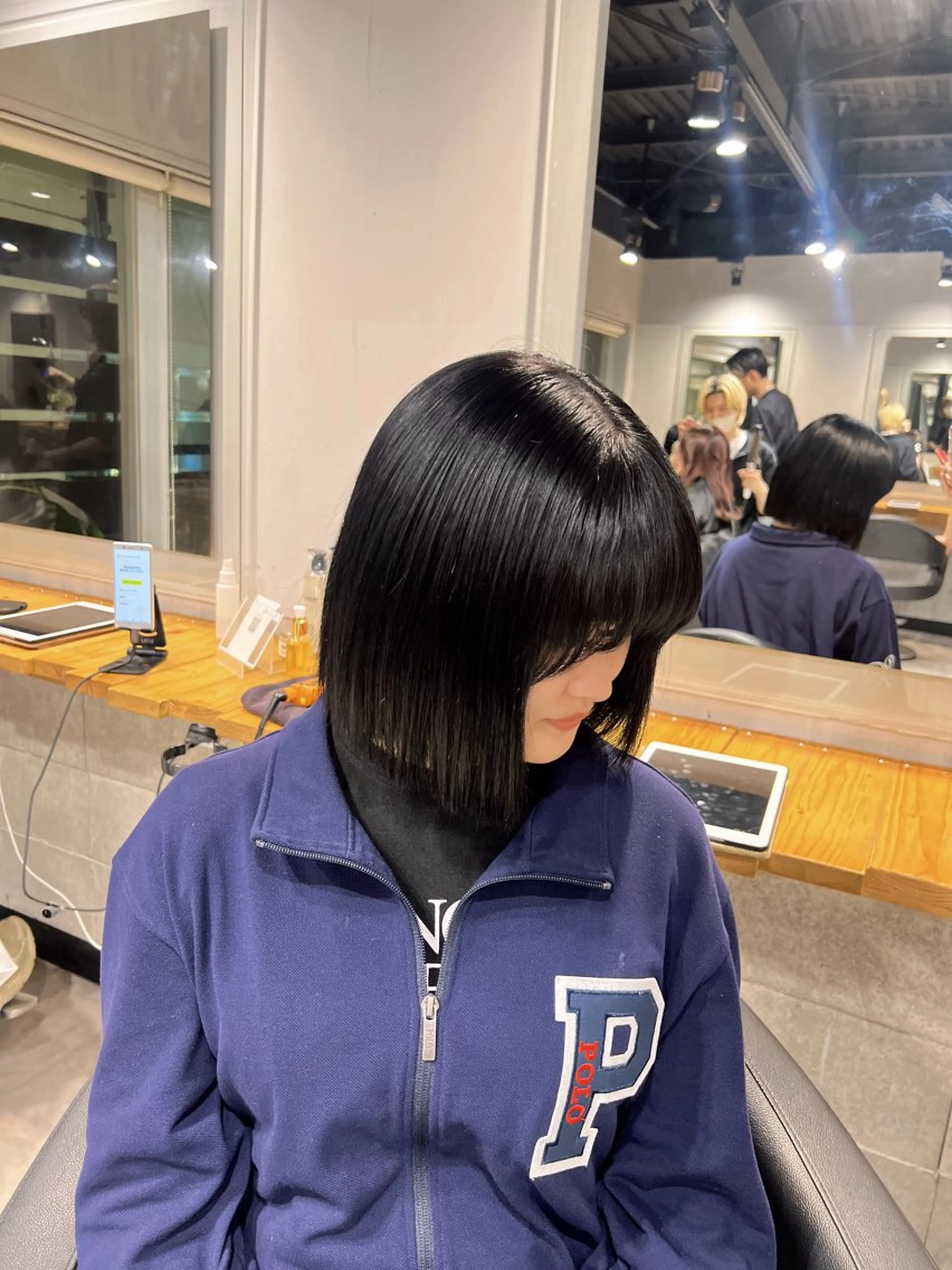 ショート カラー ブリーチ 髪質改善 トリートメント ヘアカラー NANAMI🩵 大人可愛い韓国ヘアのヘアスタイル