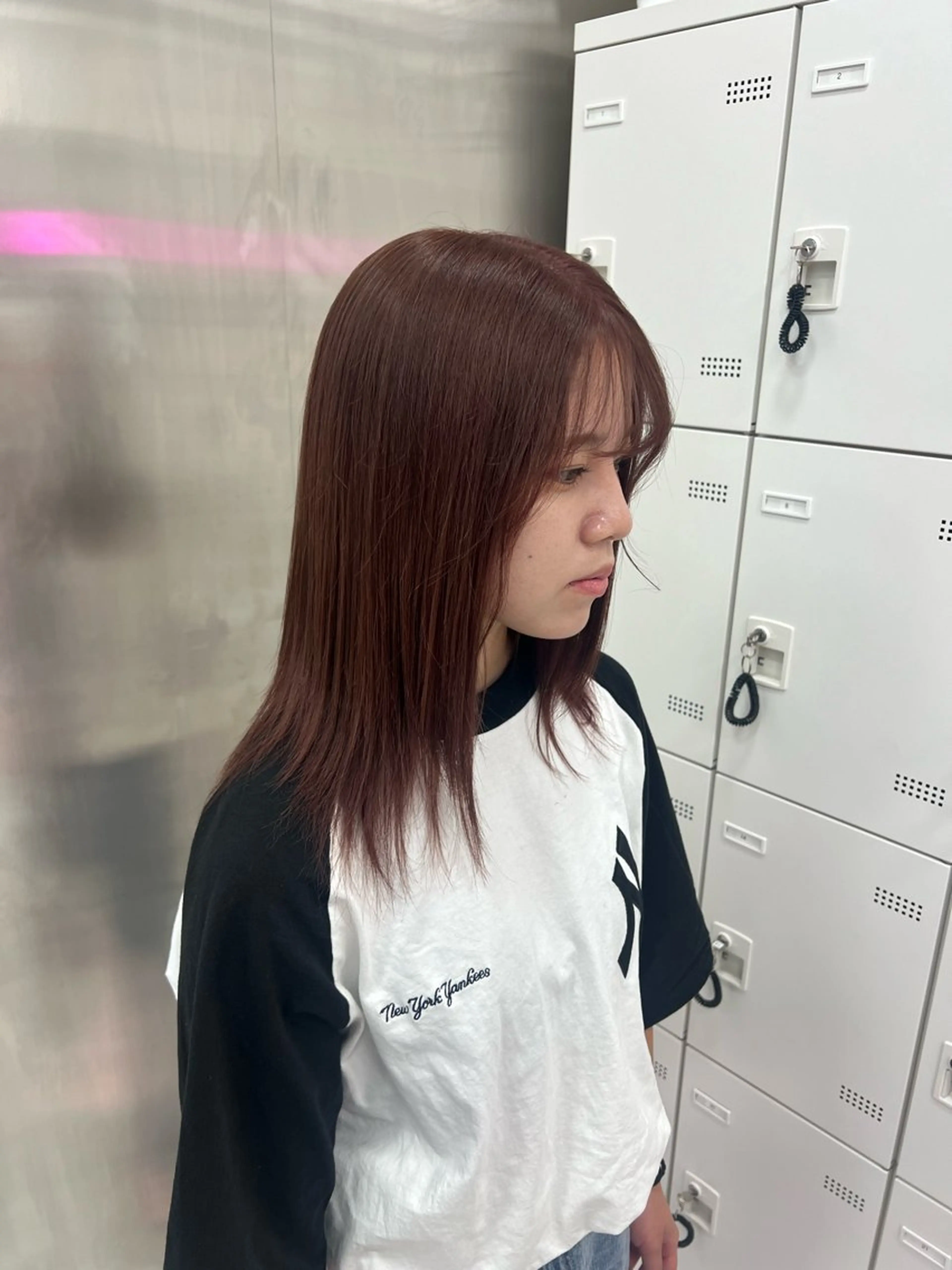 ミディアム カラー 💖似合わせカラー レイヤー💖ブリーチのヘアスタイル