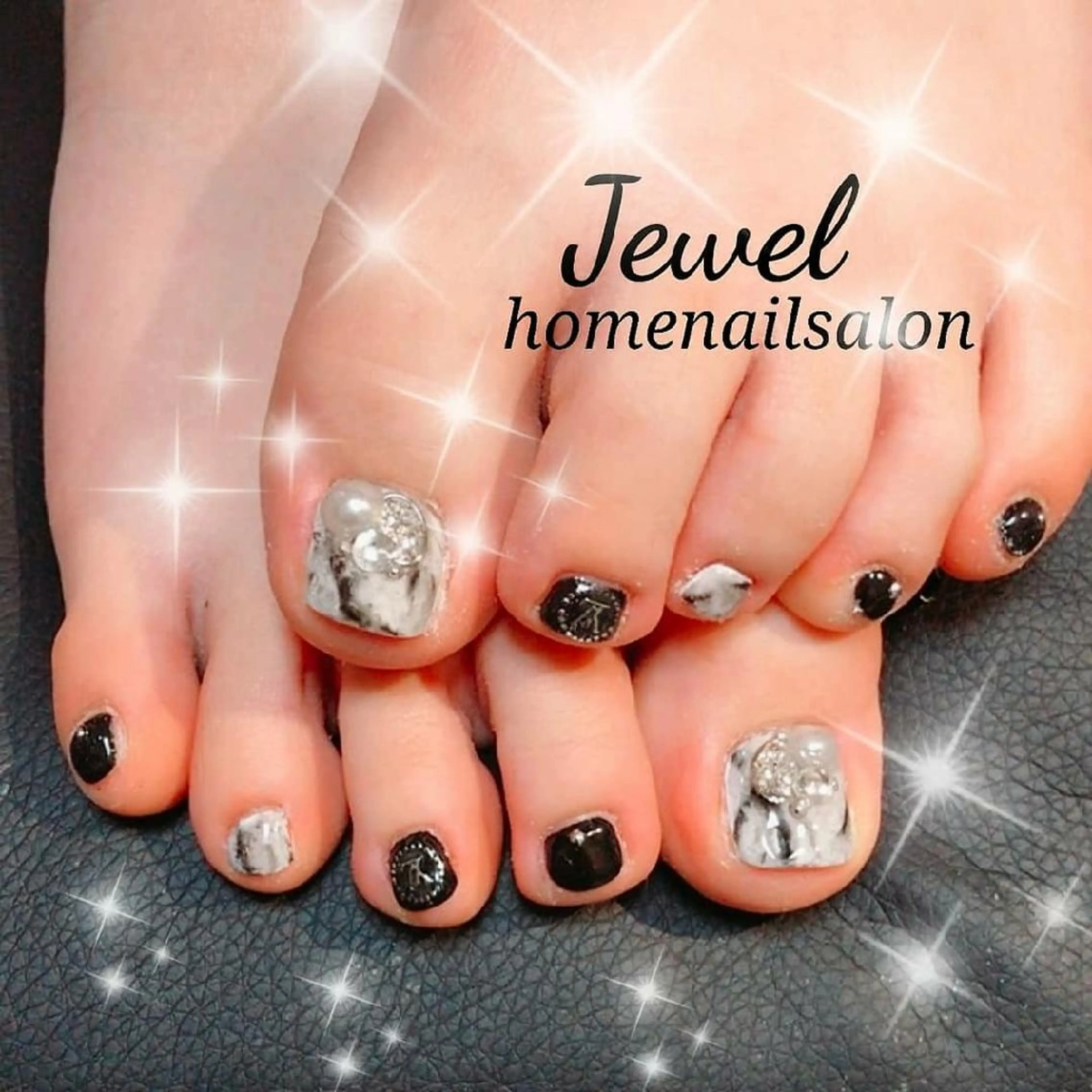 ネイル 大理石ネイル(マーブル) ＪＥＷＥＬ ＮＡＩＬのネイルデザイン