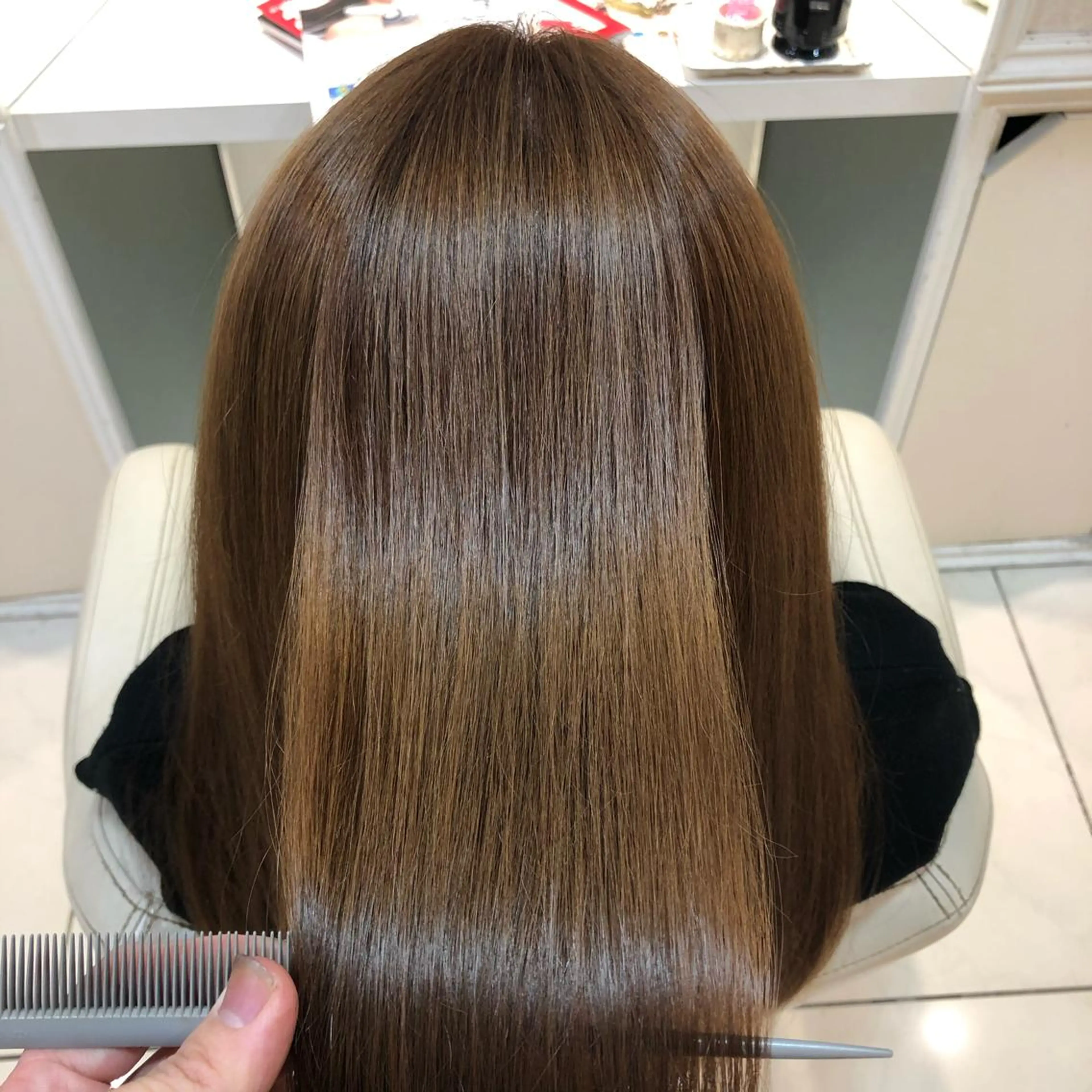 ロング 髪質改善 縮毛矯正 トリートメント 縮毛矯正 トリートメント 🌈ぷる艶カラー🌈 髪質改善👑柳沼尚貴のヘアスタイル