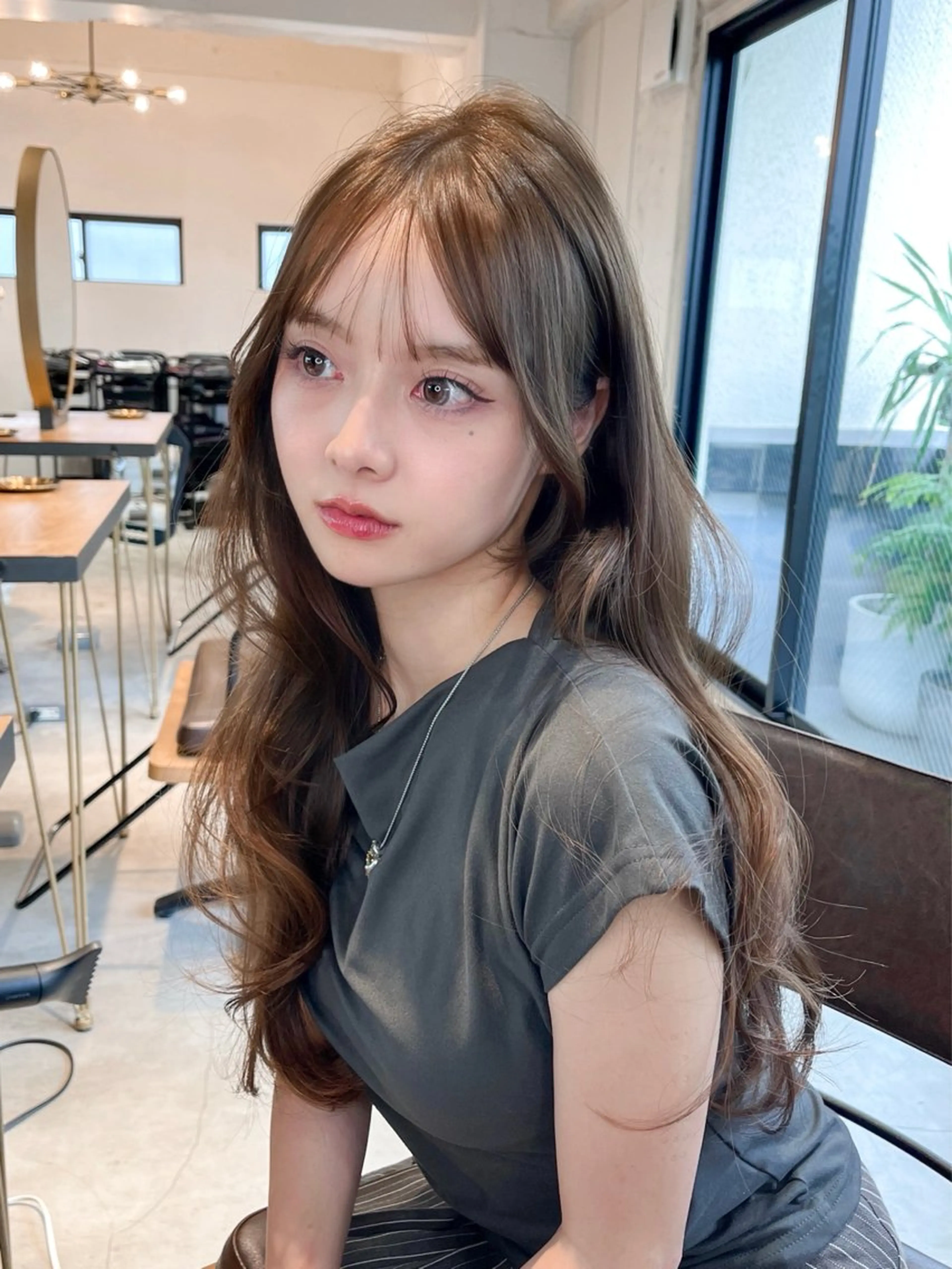 セミロング カラー/レイヤー /カット泉谷七登のヘアスタイル