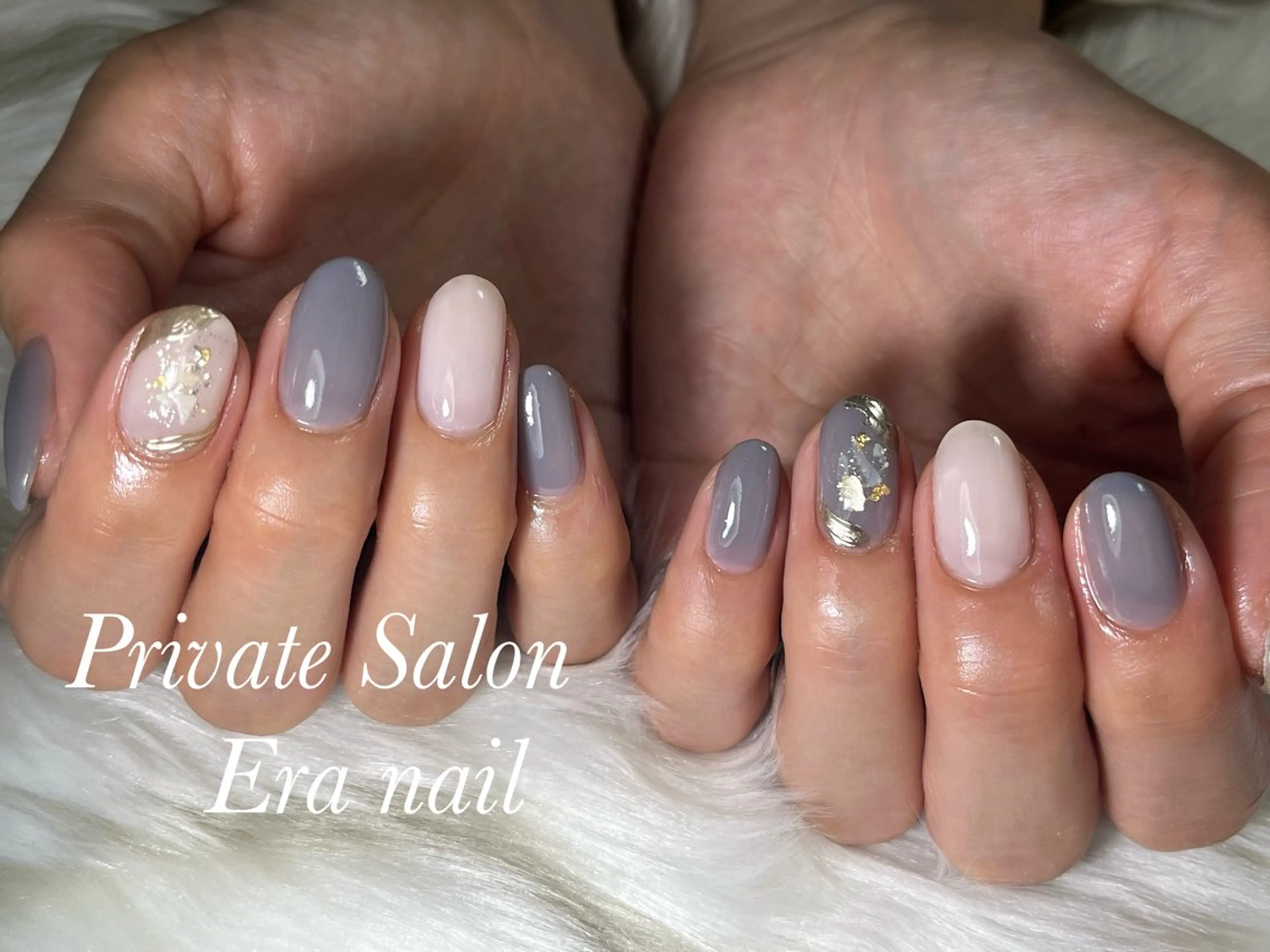 ネイル ブルー 春ネイル Era nailのネイルデザイン