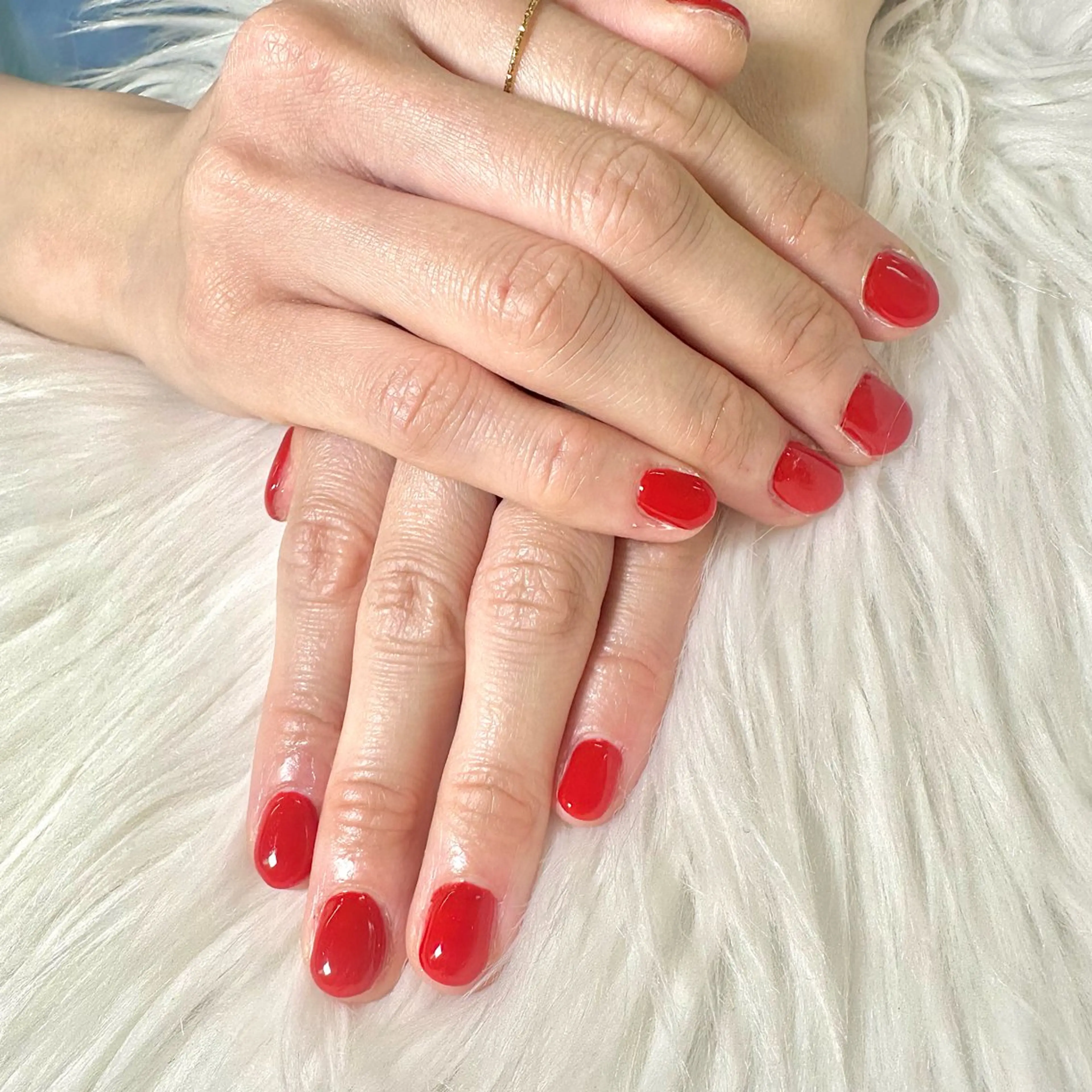 メンズ キッズ ネイル 赤色 ハンドネイル Heartnail Hino Reinaのネイルデザイン