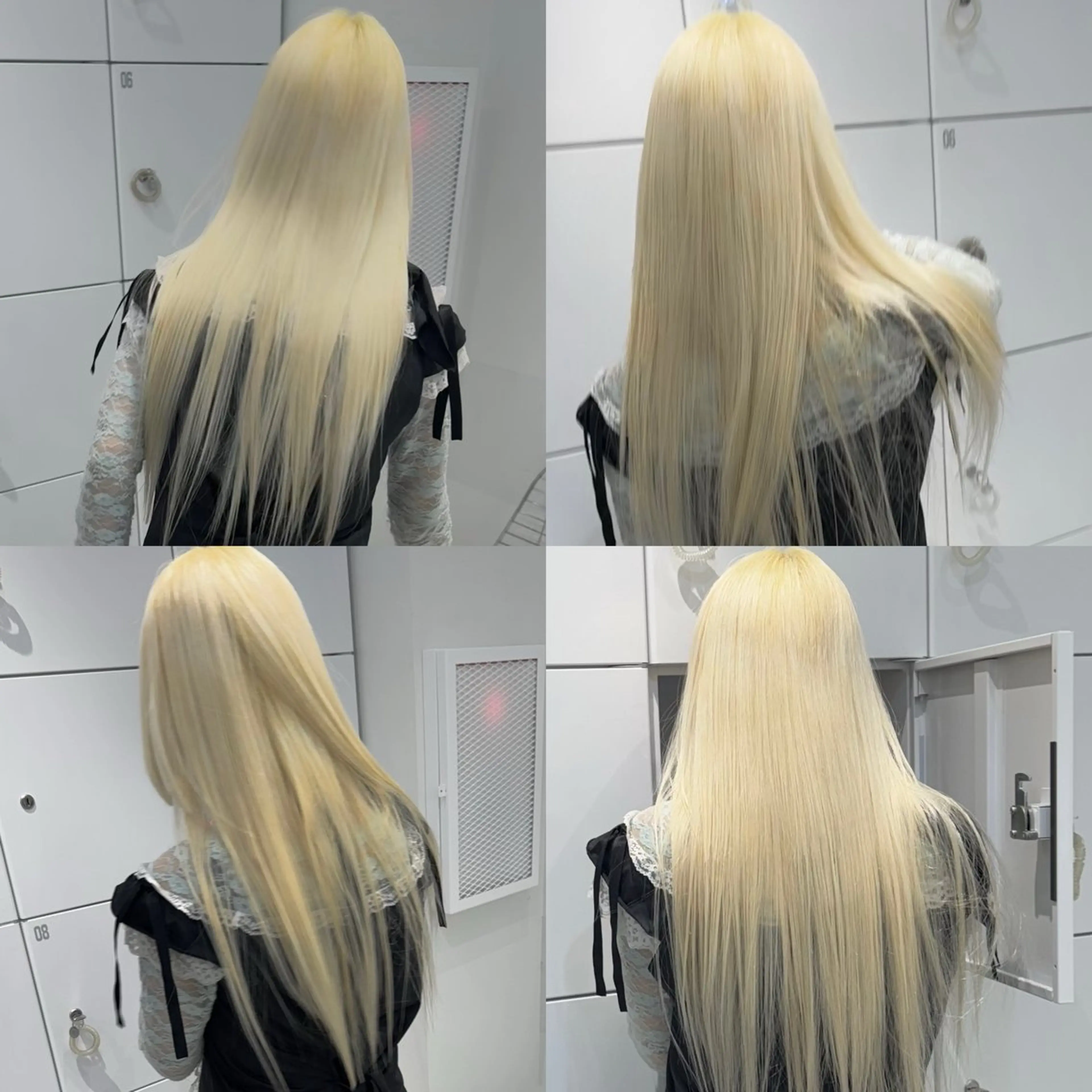 ロング カラー 抜きっぱなしブロンド ブロンド ヘアカラー トリートメント onyx所属・ミルクティーベージュ ケアブリーチカラーのヘアスタイル