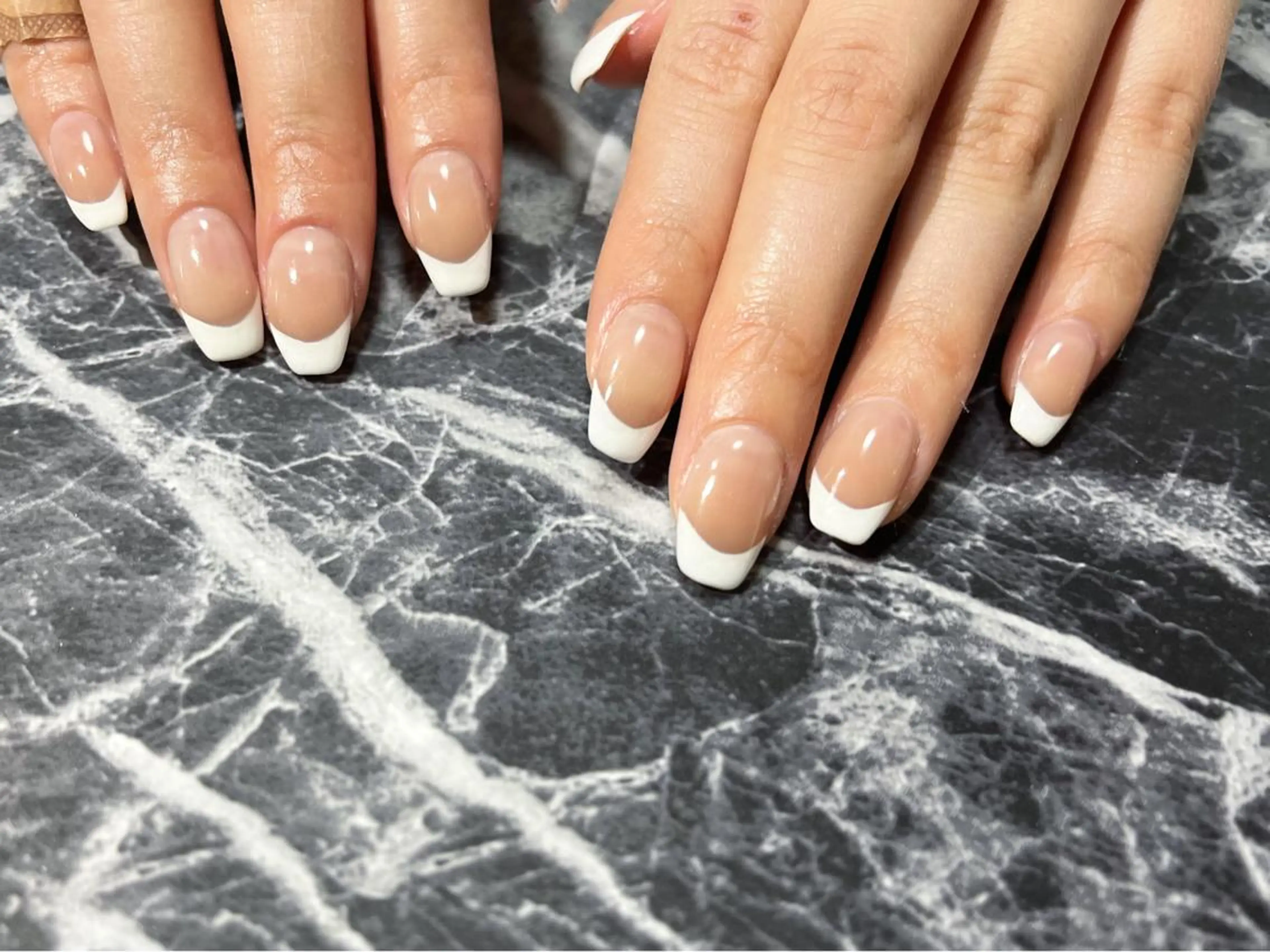 ネイル フットネイル フレンチネイル ニュアンスネイル シンプルネイル 春ネイル ネイル フフラ所属・nail fufla ♡yamane♡のネイルデザイン