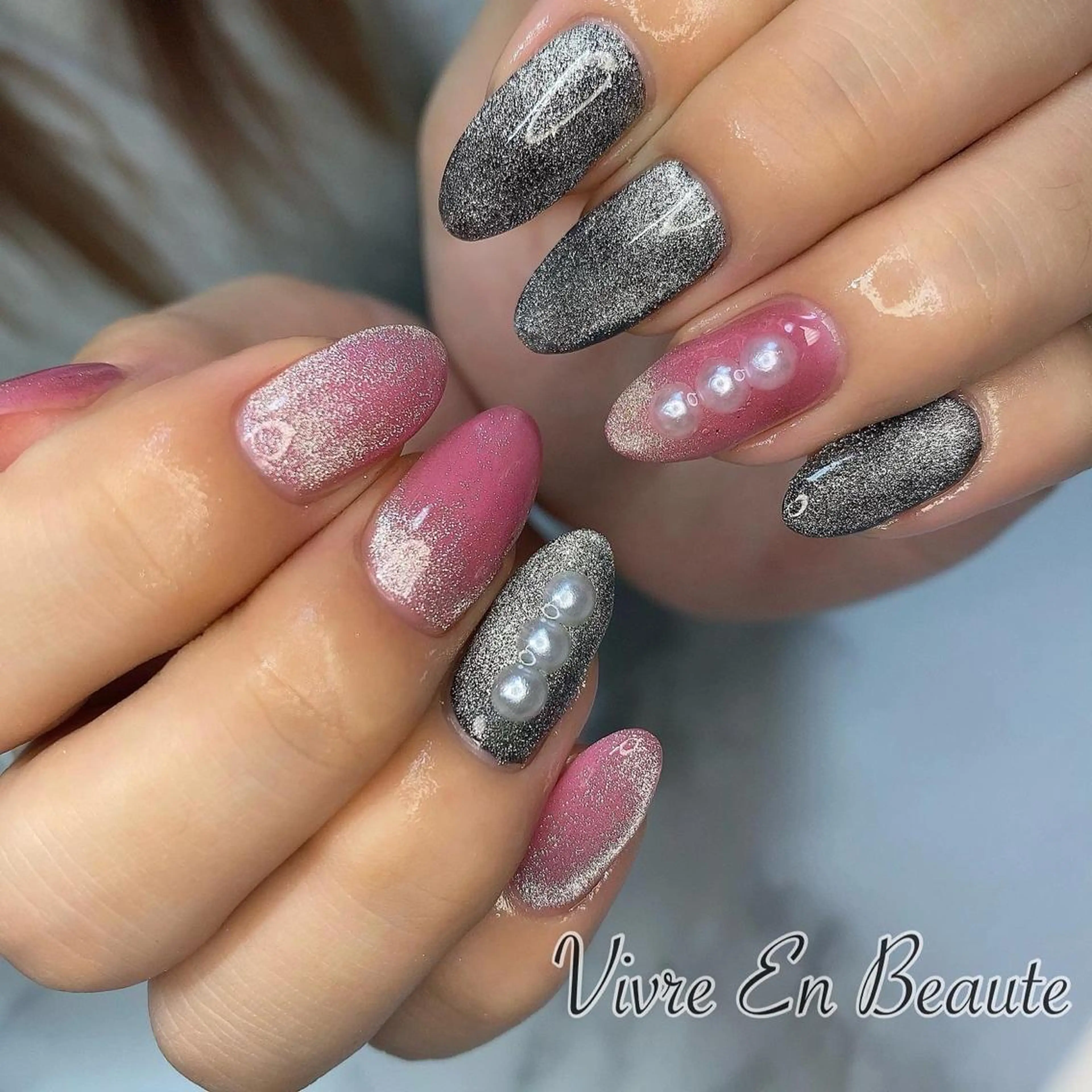 ネイル ジェルネイル マグネットネイル ワンカラーネイル S Nailのネイルデザイン
