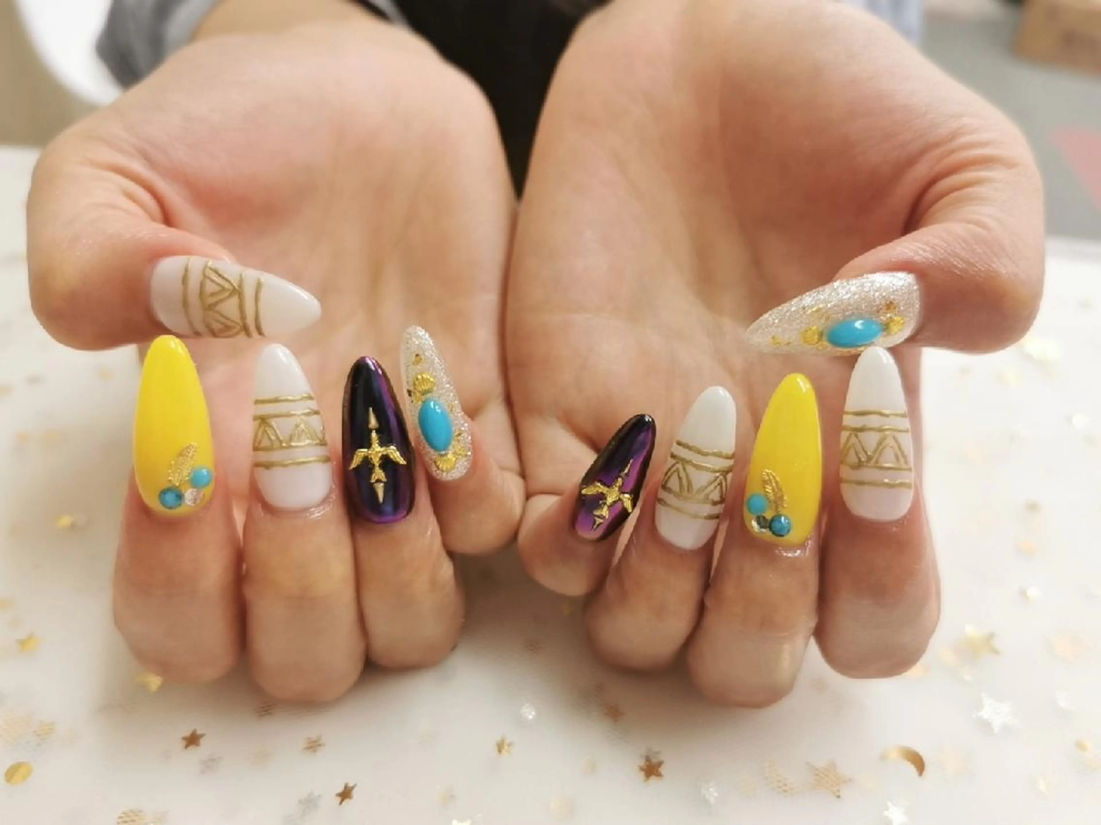 ネイル スカルプネイル 上福岡 らんらんのネイルデザイン