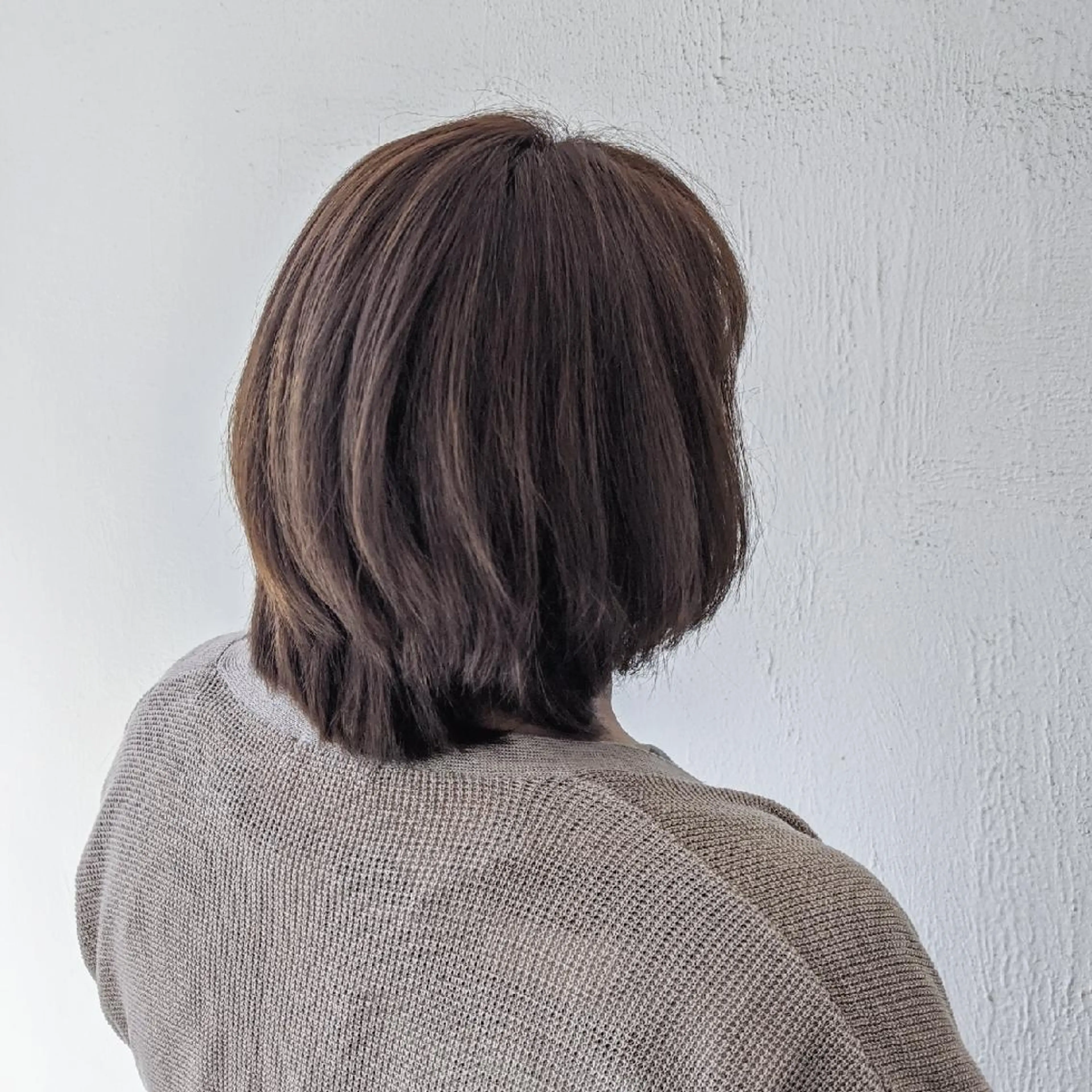 ミディアム 浜田りほ Luxbe 博多バスターミナルのヘアスタイル