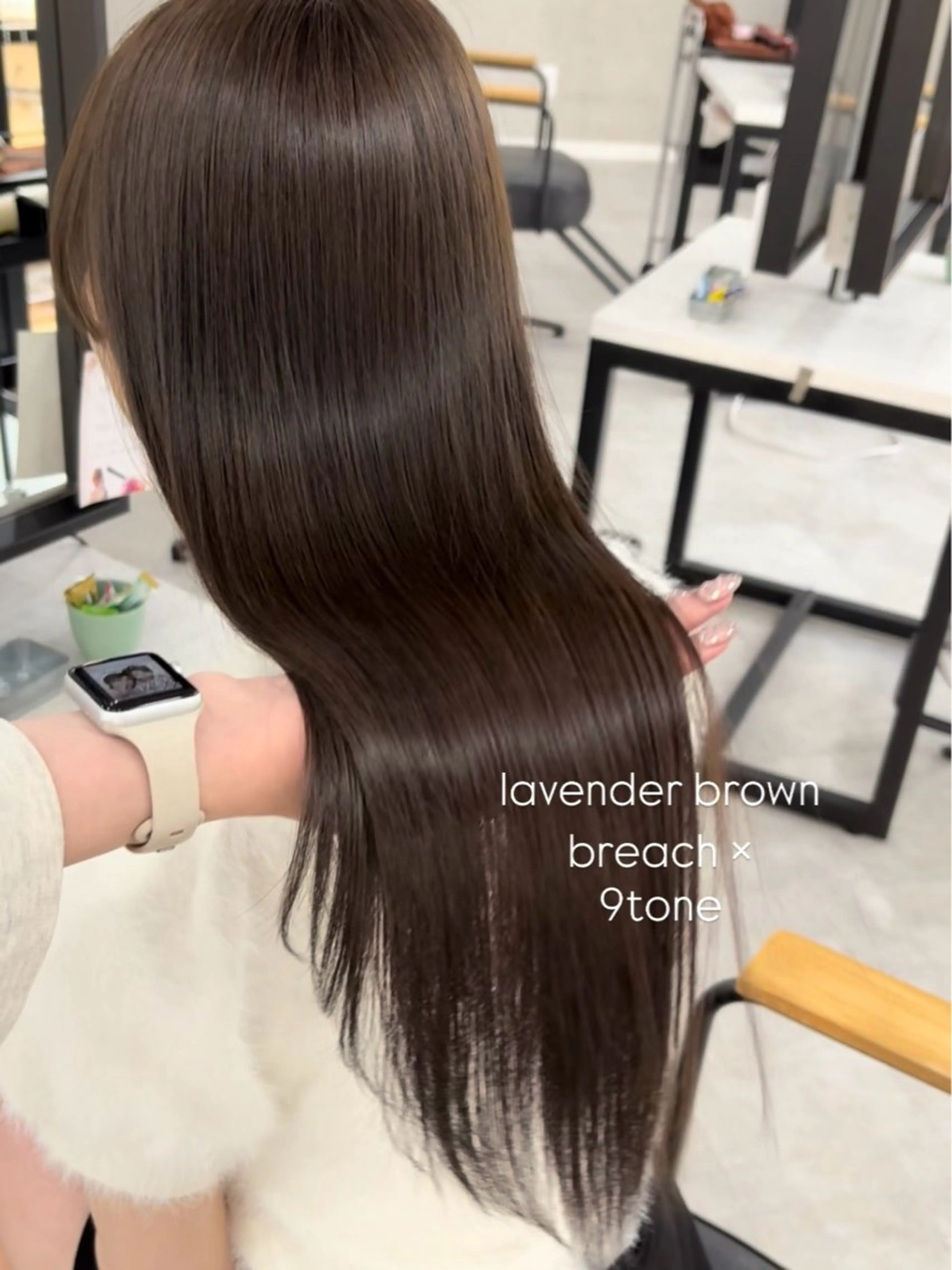 ロング カラー カット ヘアカラー 盛れる顔まわり✨🎀 レイヤー別所好葉のヘアスタイル