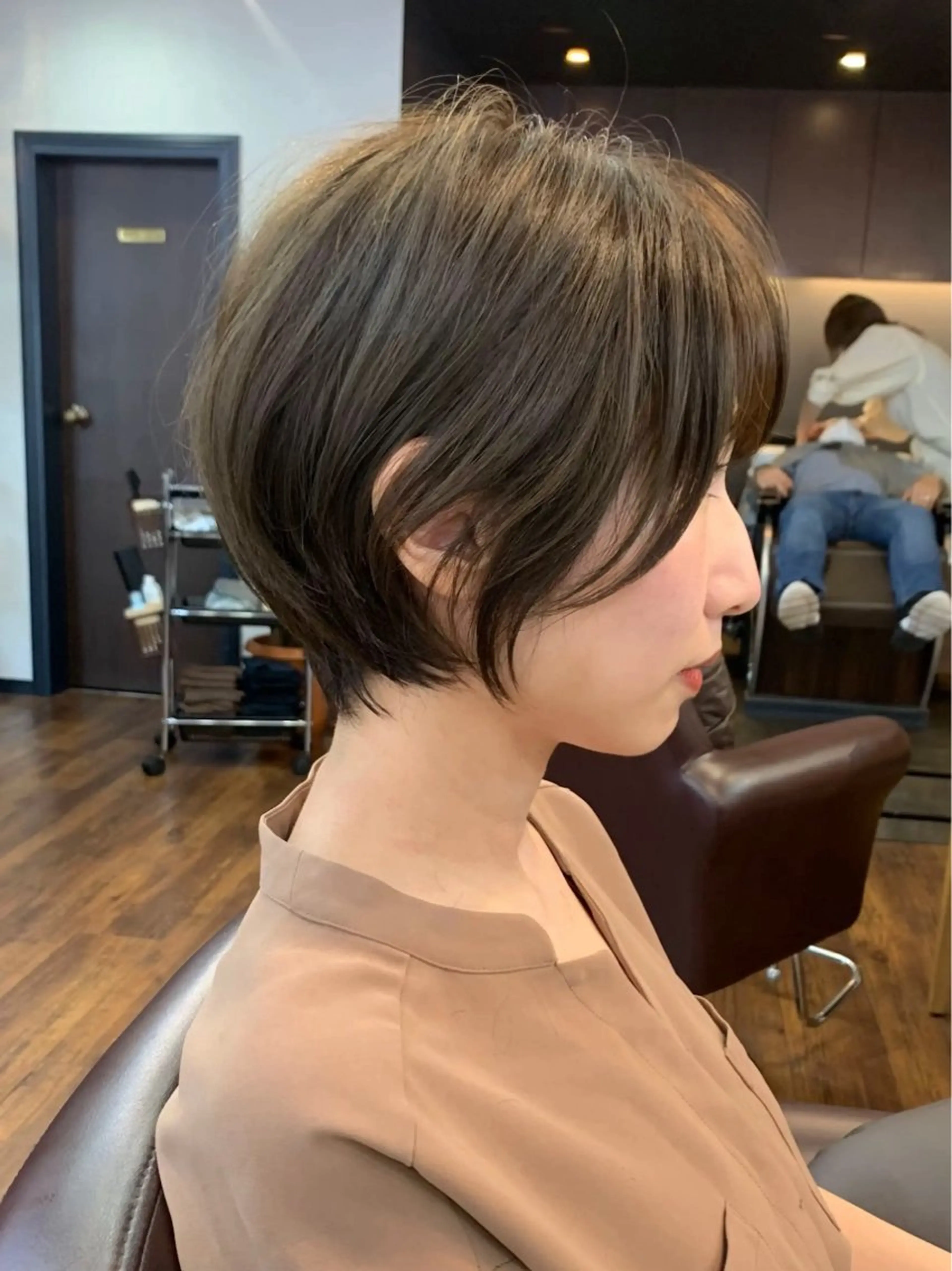 ショート カット トリートメント 縮毛矯正/ショート/ レイヤー/畑中正敏のヘアスタイル