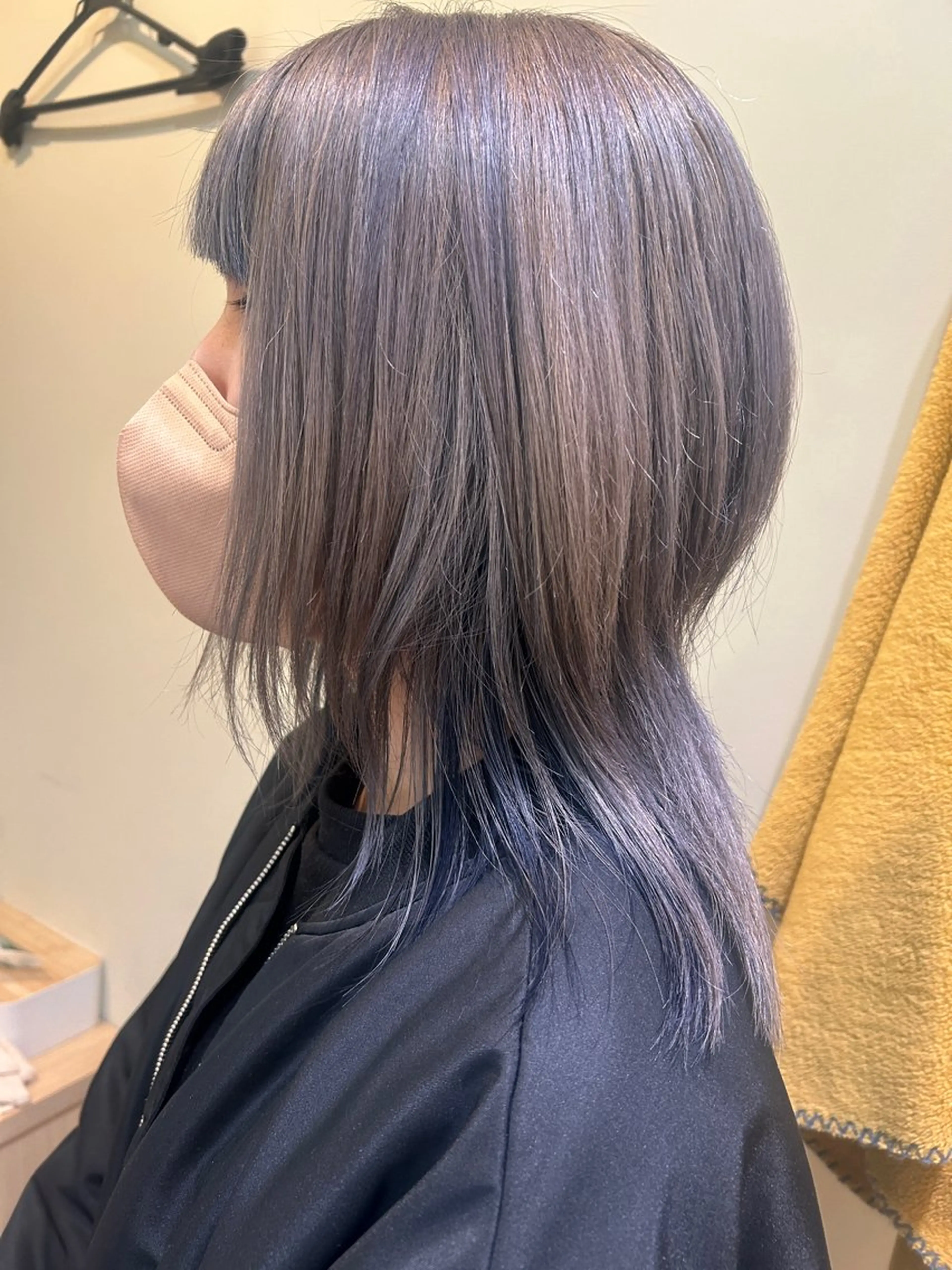 ロング カラー ヘアカラー トリートメント 久木原 ゆりのヘアスタイル