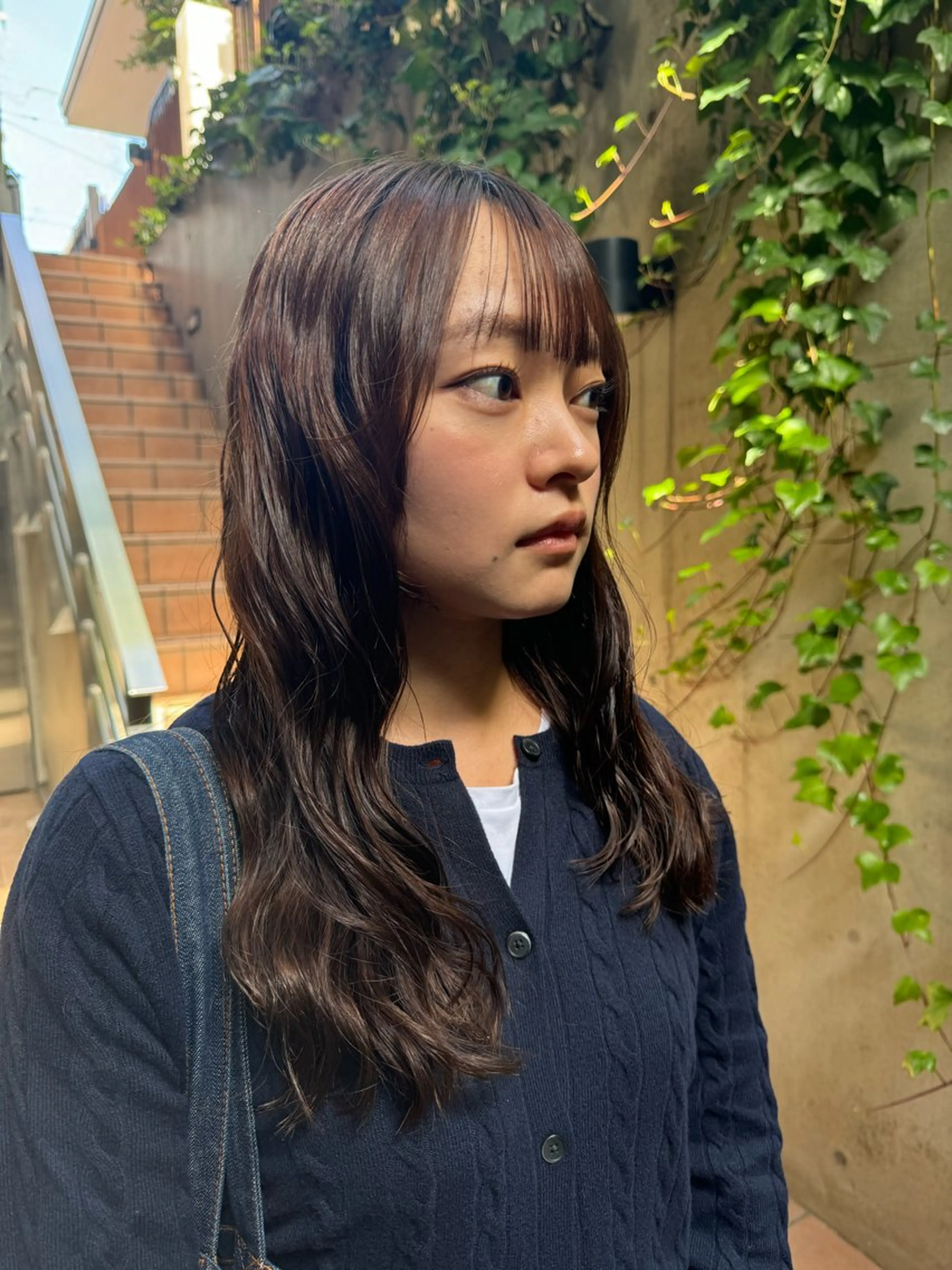 セミロング セミロングパーマ カット ヘアカラー パーマ 大人可愛い♡コテ巻き パーマ🌼杉田 萌恵のヘアスタイル