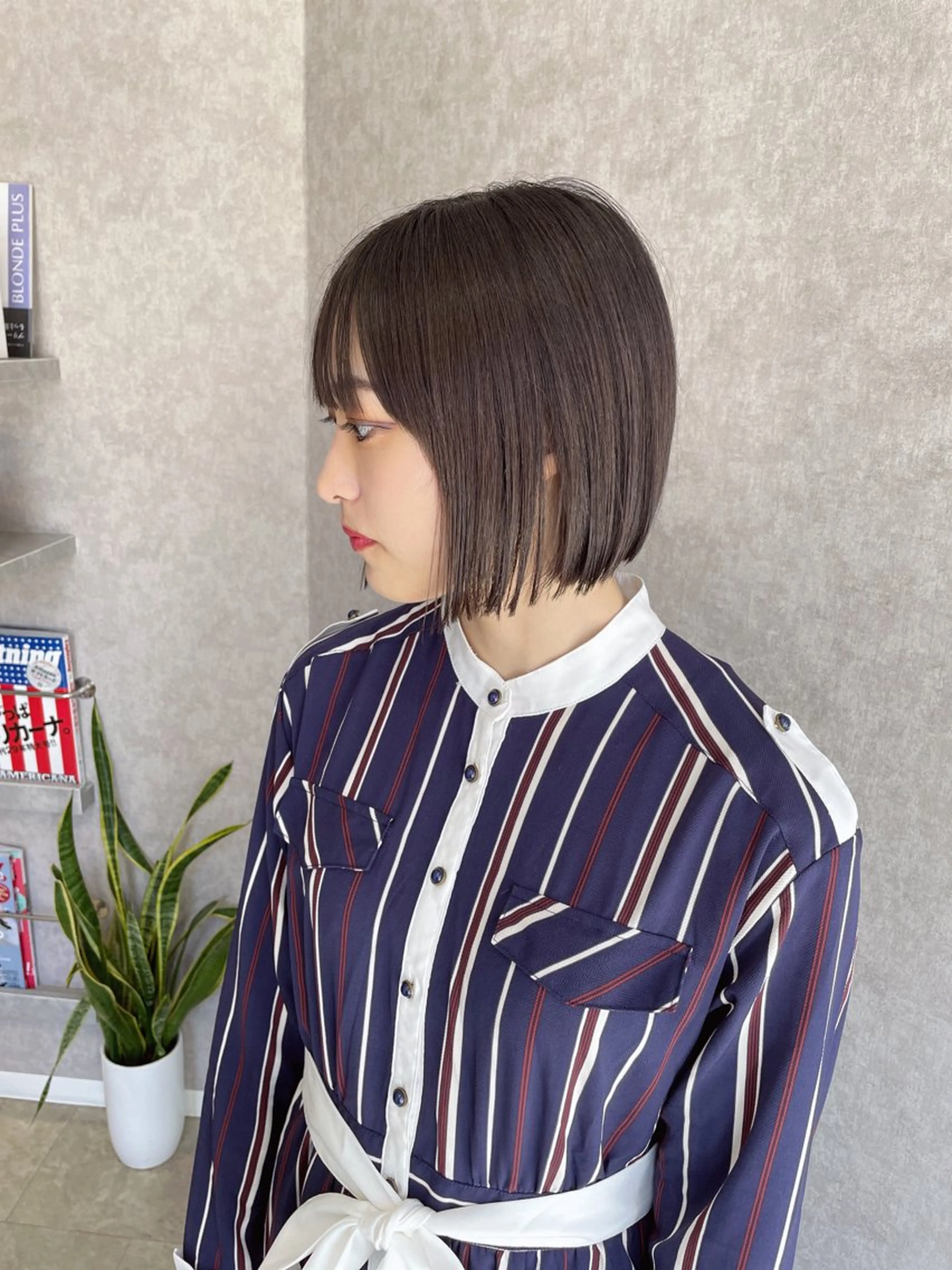 ショート 縮毛矯正ボブ/ 髪質改善/カットのヘアスタイル