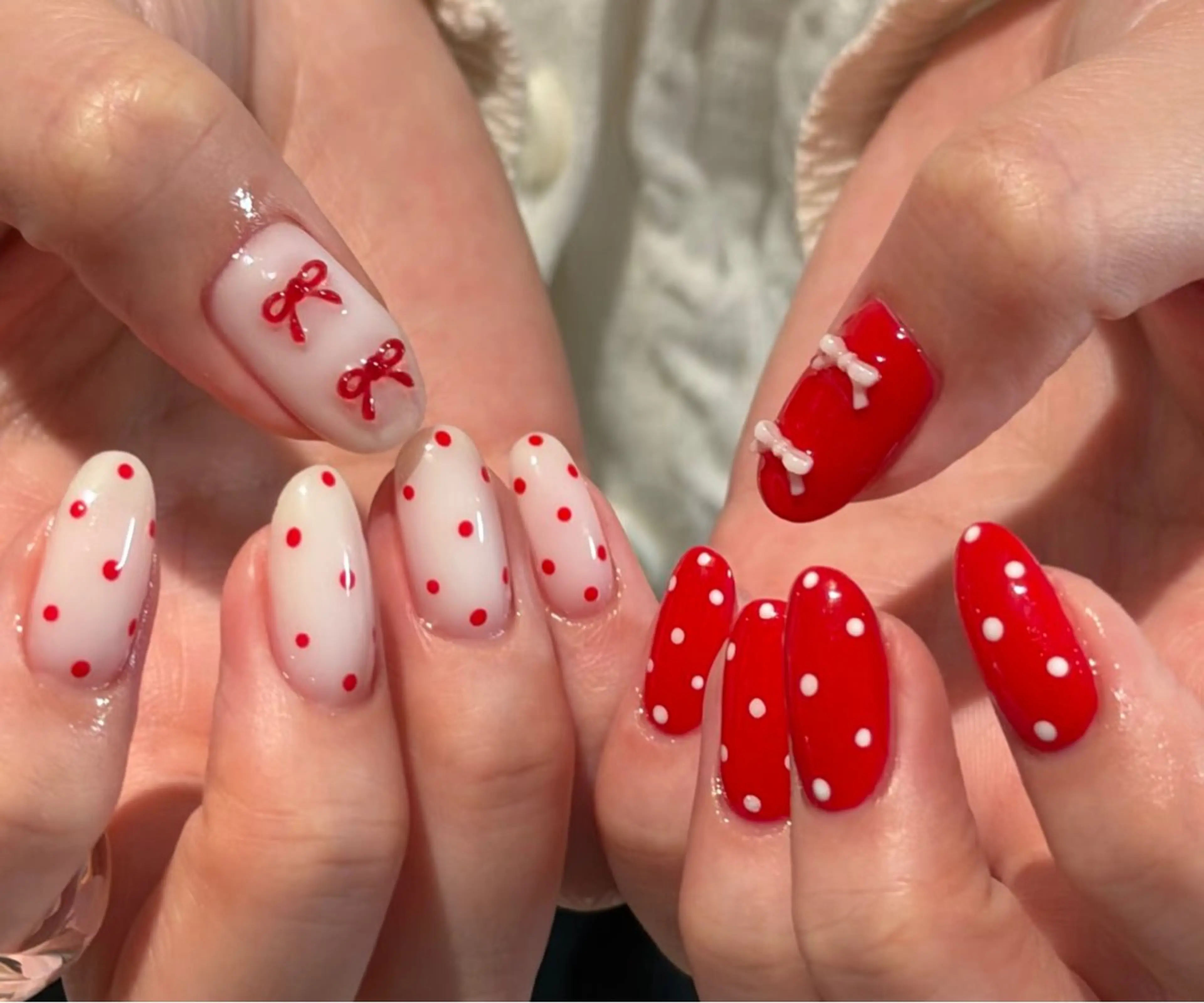 ネイル チークネイル フレンチネイル ジェルネイル ガーリー キラキラネイル ハンドネイル 高橋 雪のネイルデザイン