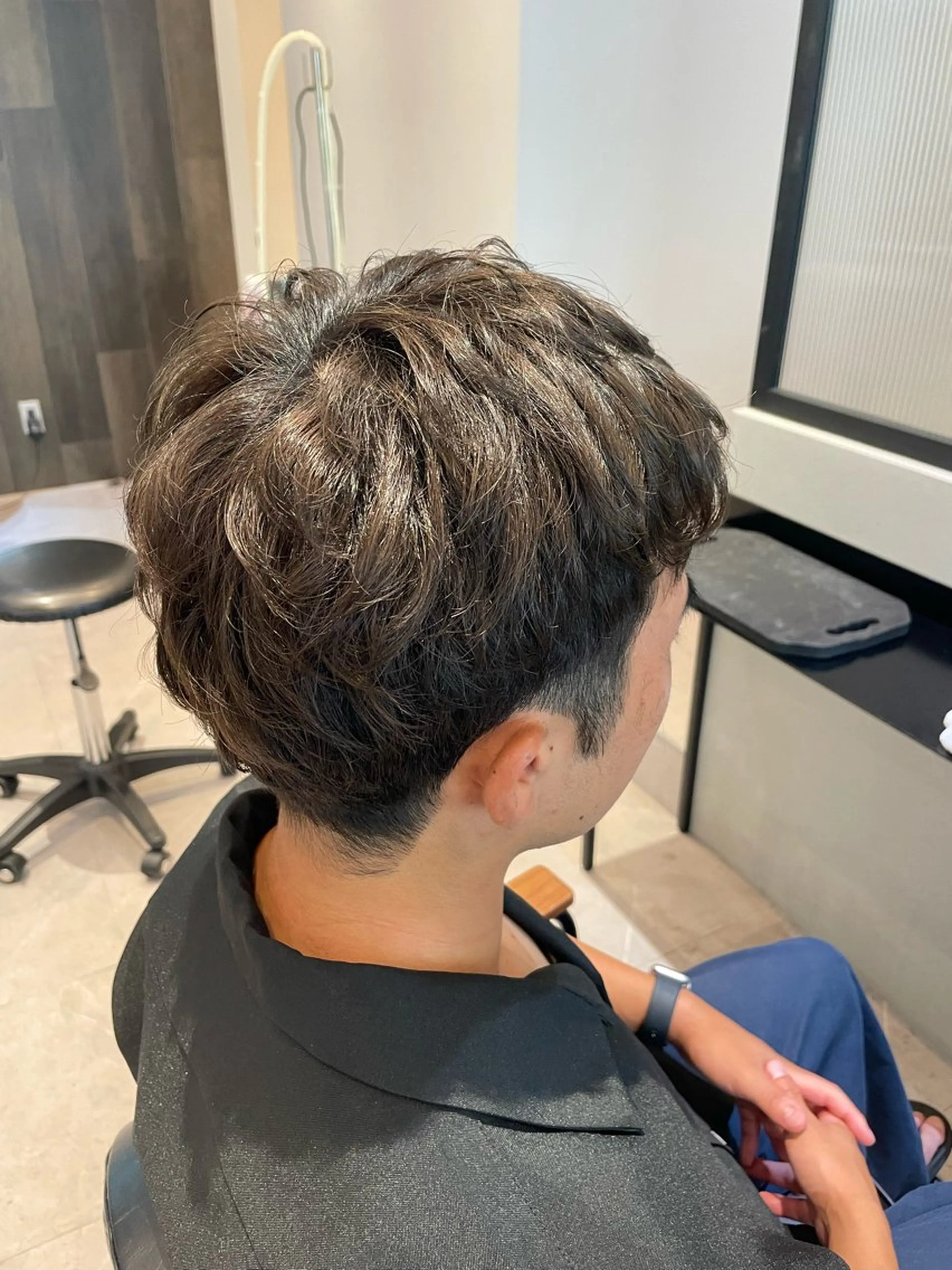 メンズ オリーブカラー🫒/ ハッシュカット/みゆのヘアスタイル