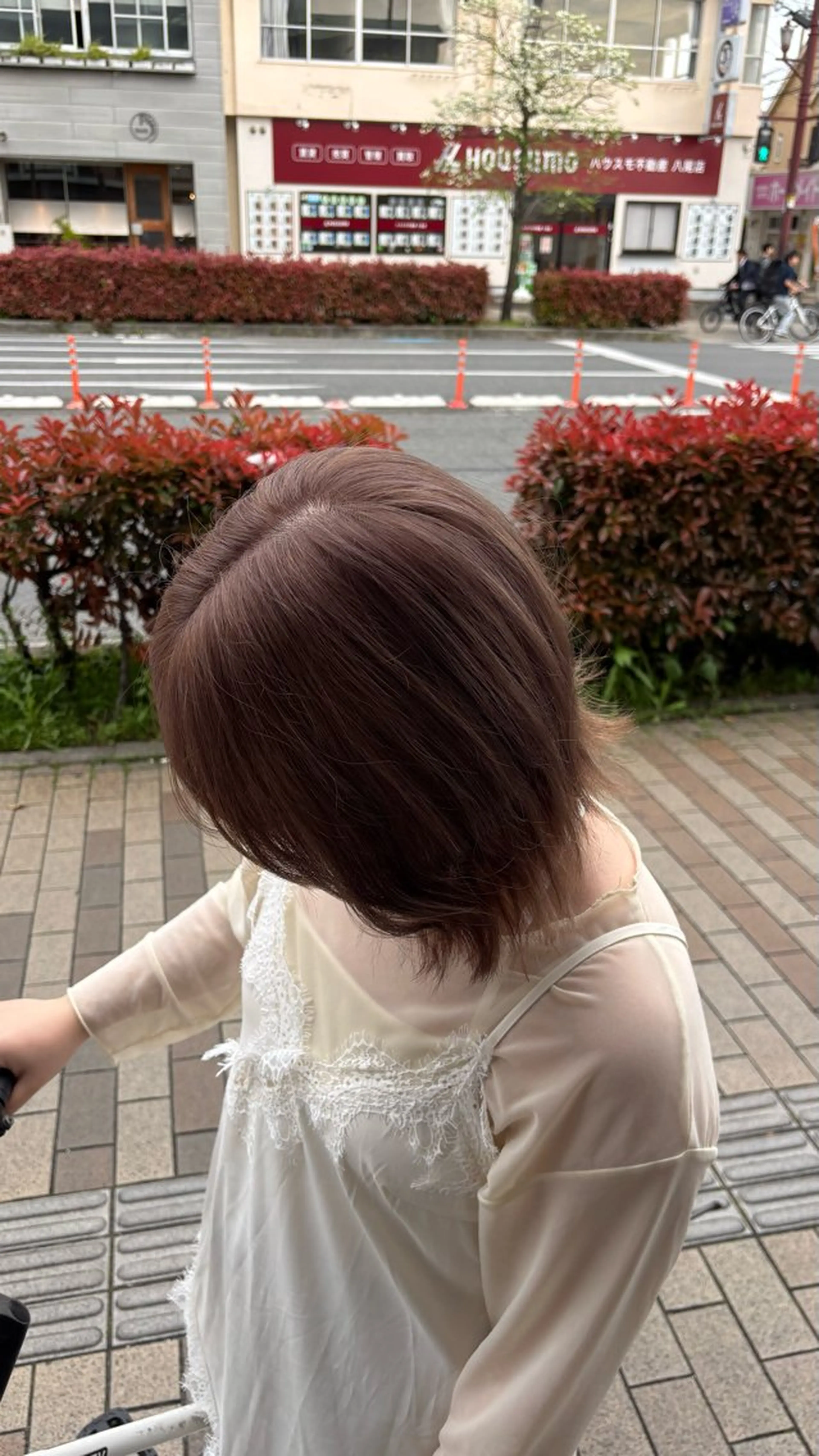 ミディアム ヘアカラー トリートメント YURINO /ボブ ベージュ/ハイトーンのヘアスタイル