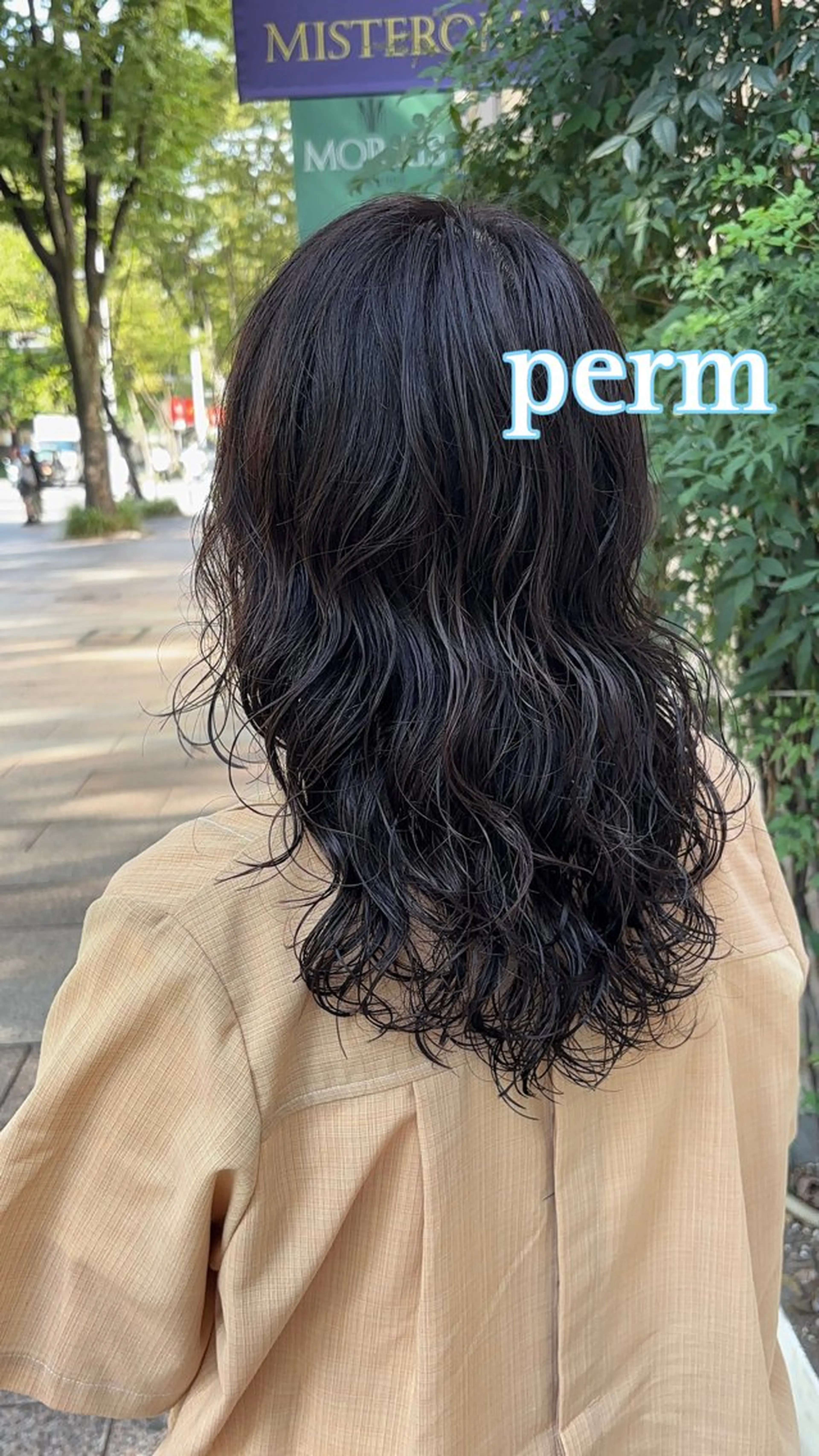 セミロング パーマ セミロングパーマ レイヤーカット カット パーマ パーマ/髪質改善 【榎本千夏】のヘアスタイル