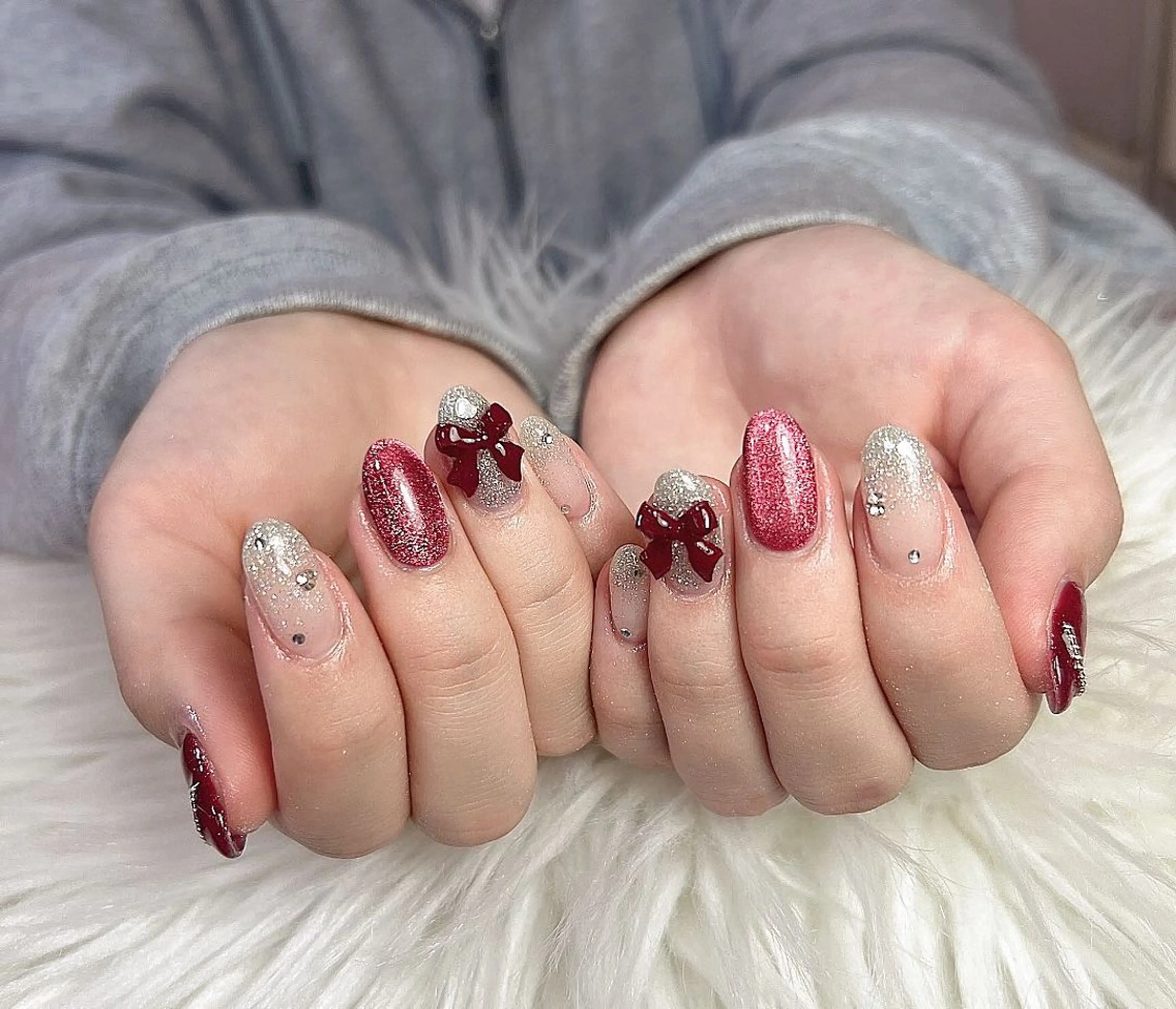 ネイル チークネイル フットネイル フレンチネイル ジェルネイル ガラスフレンチ ハンドネイル エニ Andyのネイルデザイン