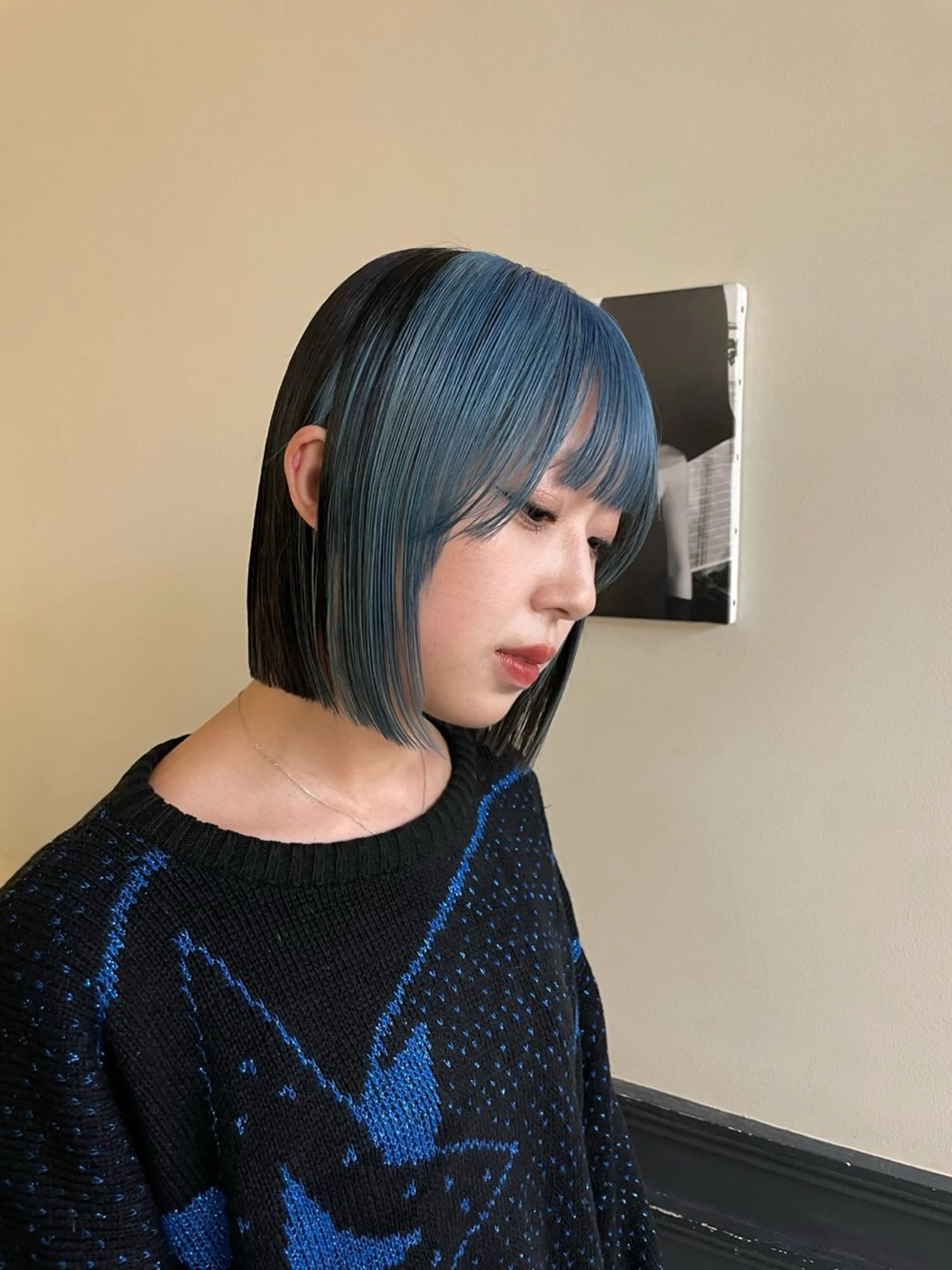ミディアム カット ヘアカラー トリートメント ︎︎ yoshikiのヘアスタイル