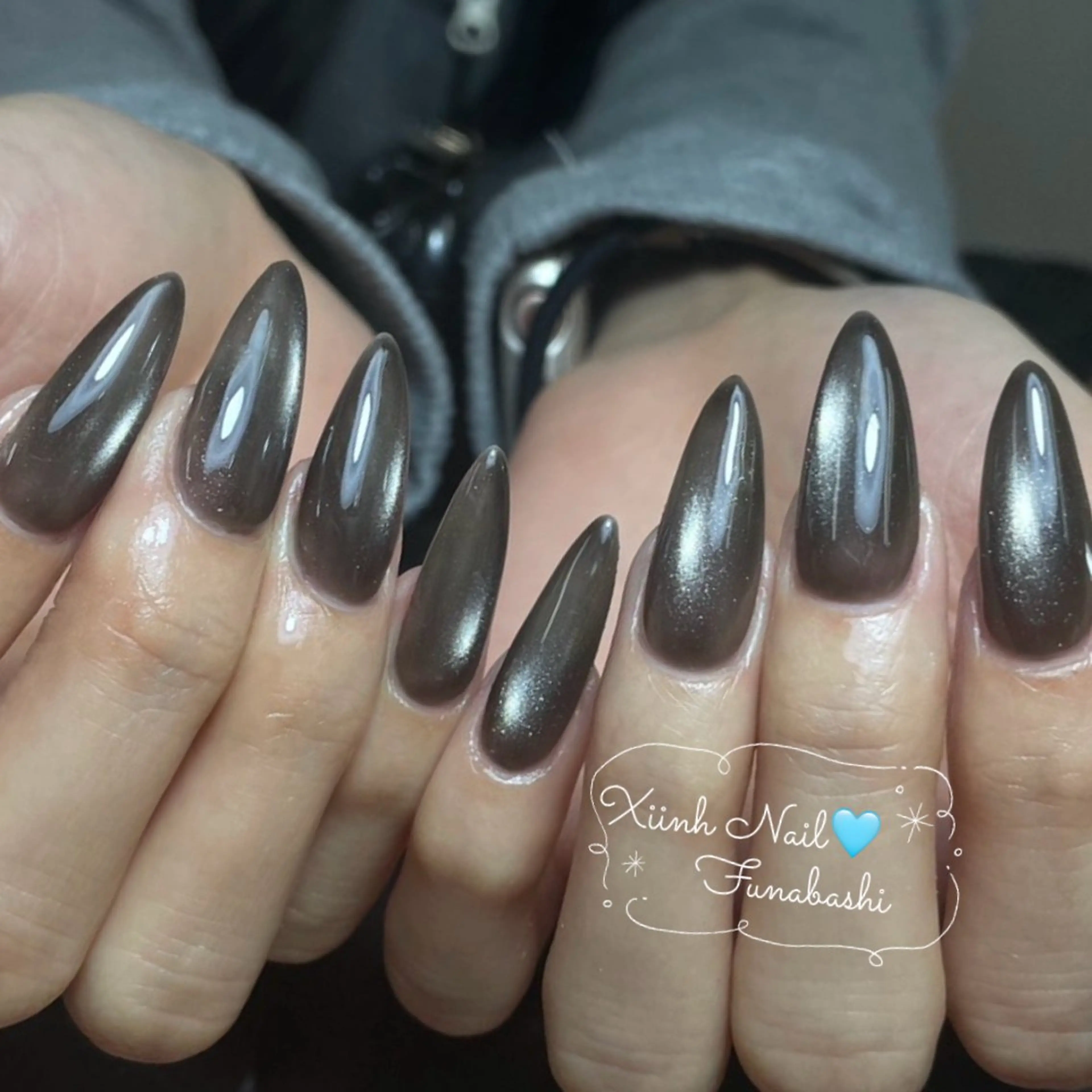 ネイル チークネイル 桜ネイル 長さ出し フットネイル ジェルネイル ハンドネイル XIINH NAIL SALONのネイルデザイン