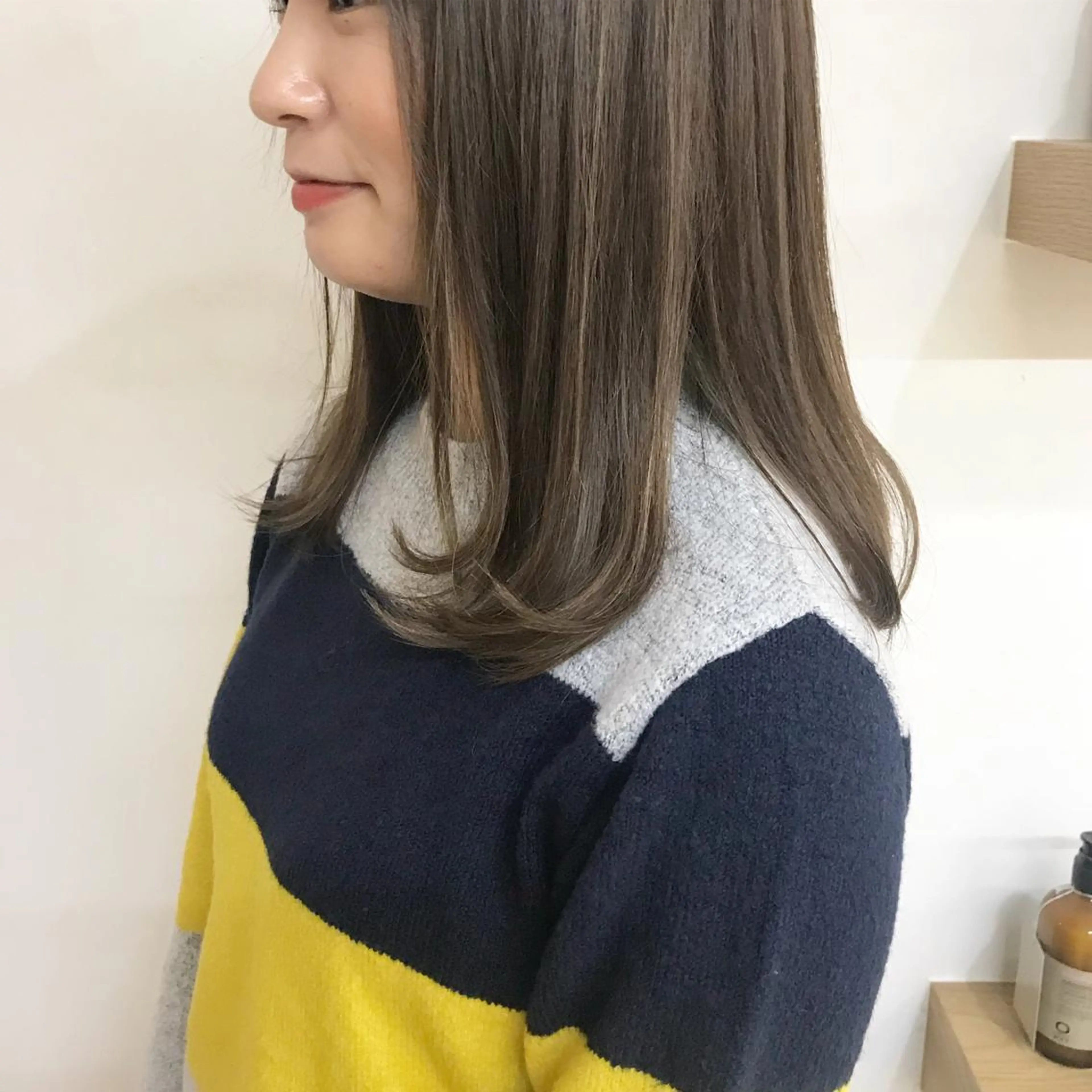 カラー ベージュカラー クニモトハルナ ボブ/柔らかカラーのヘアスタイル